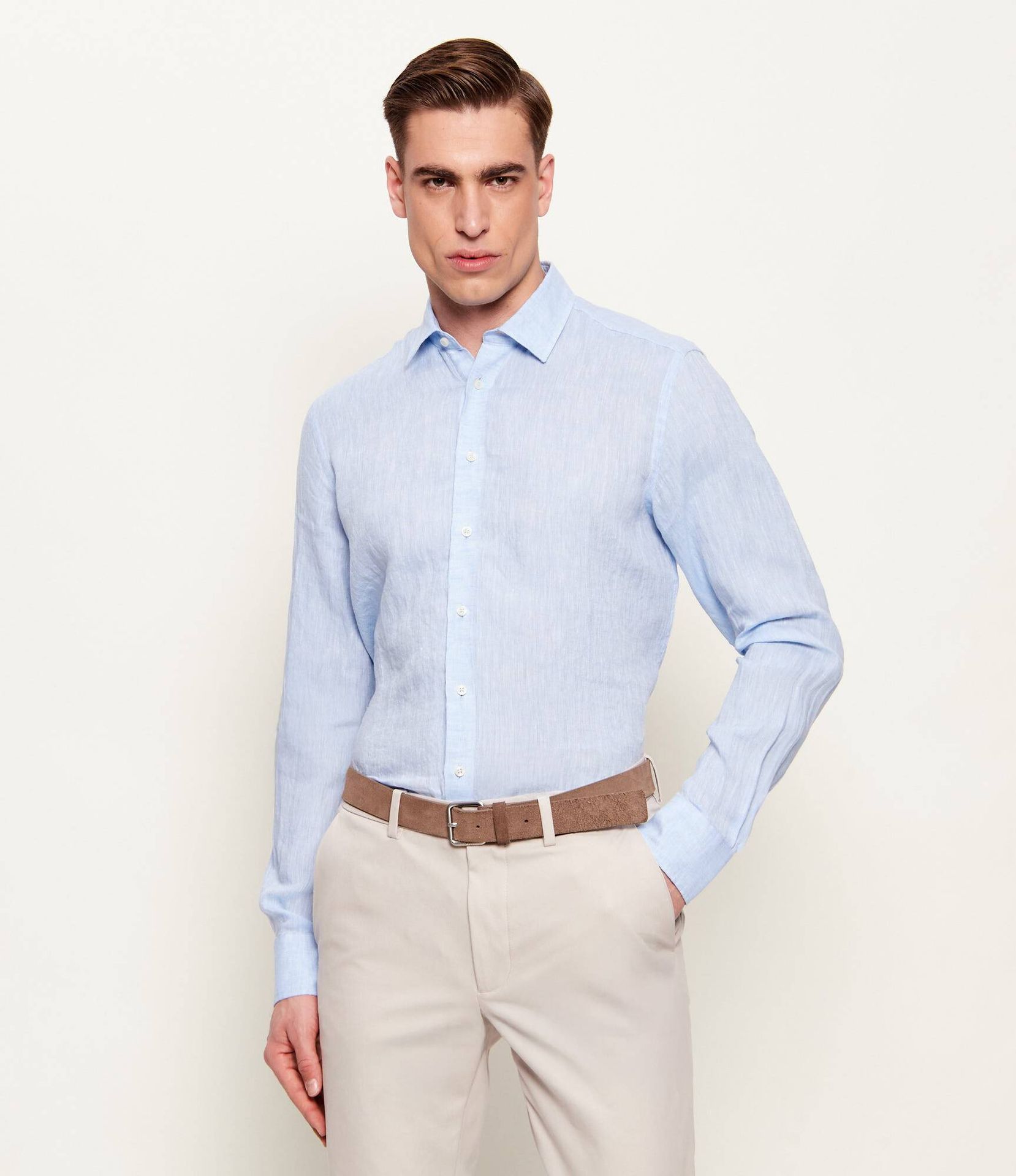 Sand Copenhagen Lniana koszula State Soft Regular Fit