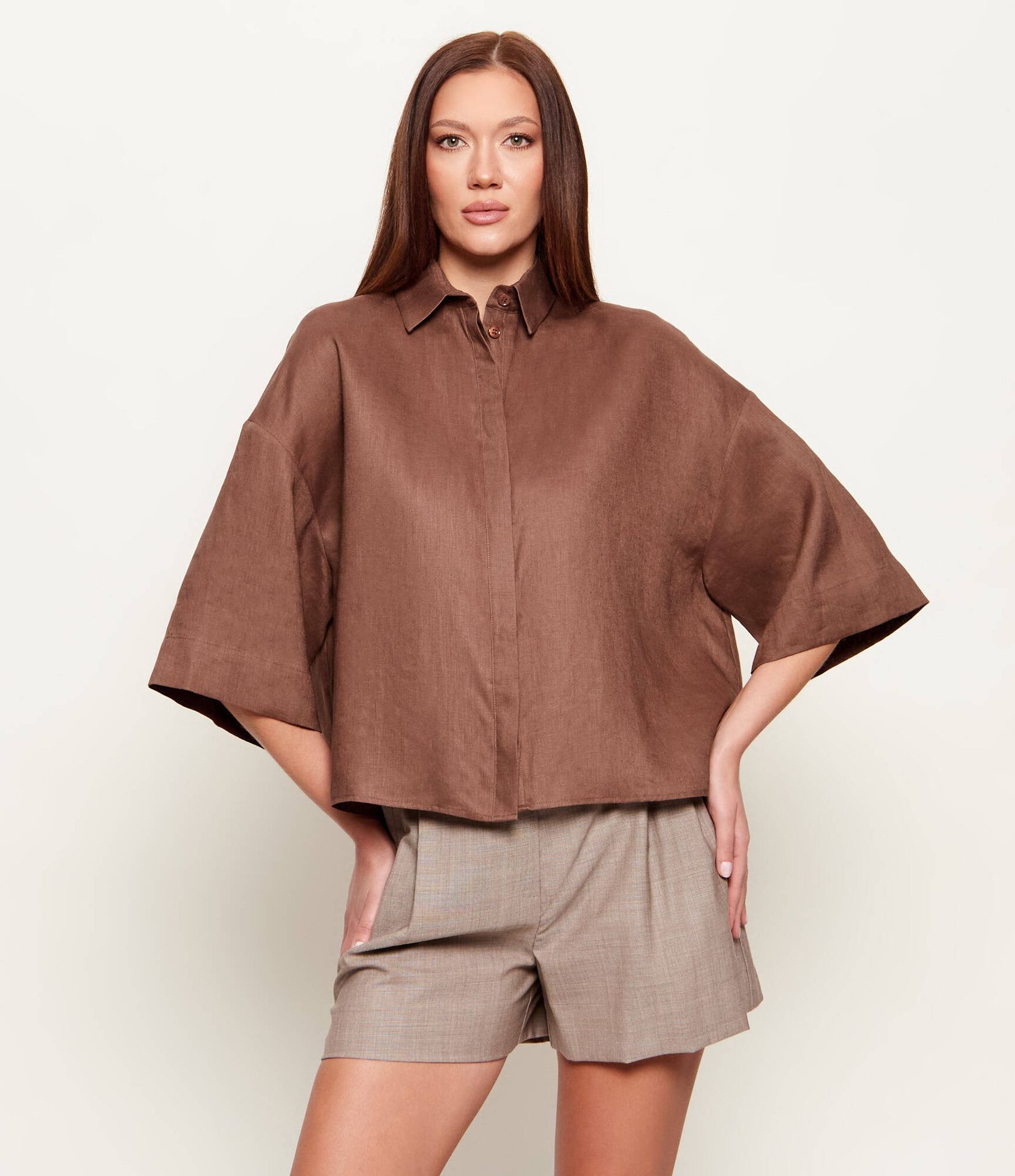 MM Lniana koszula MMLRITO Relaxed fit