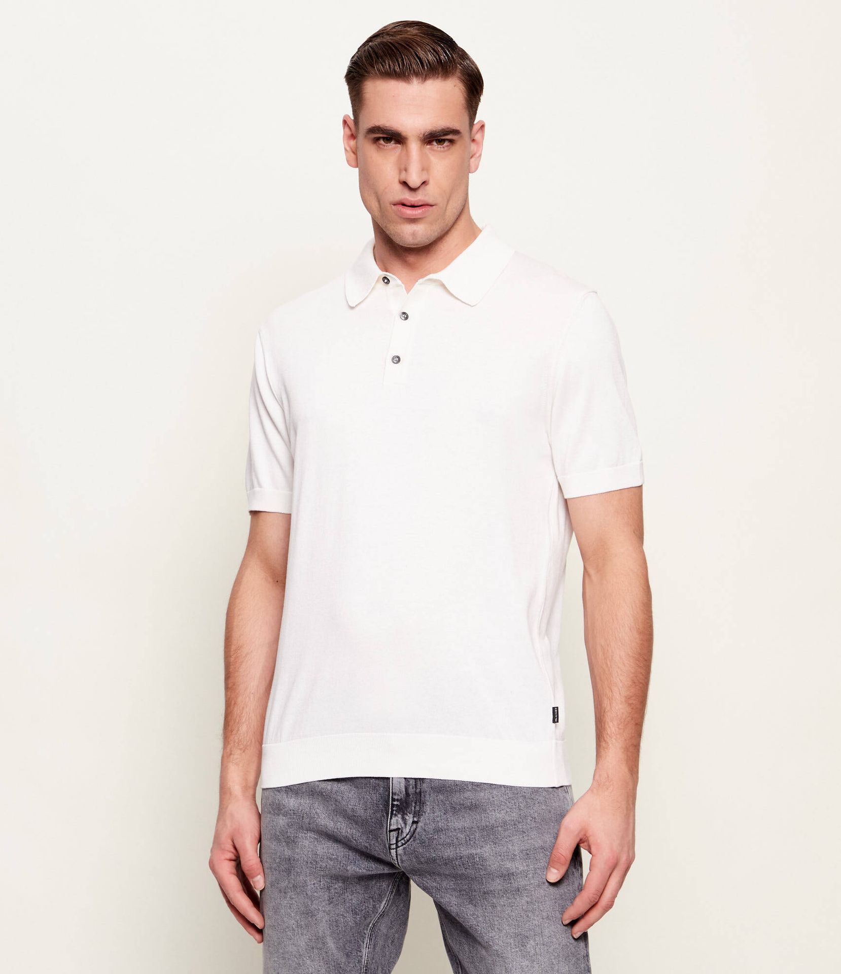 Sand Copenhagen Polo Regular Fit z dodatkiem jedwabiu