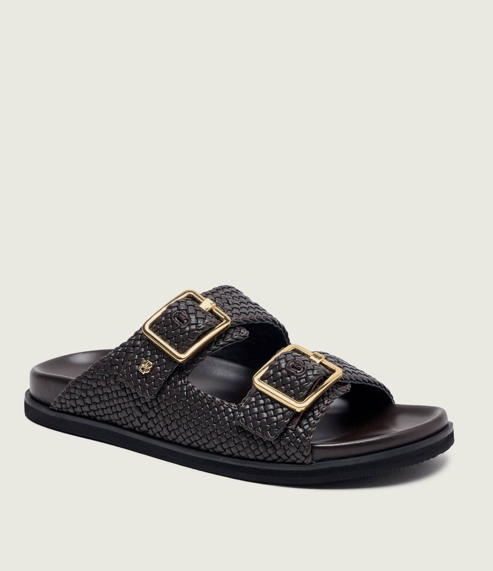 BOSS BLACK Skórzane klapki Freyah