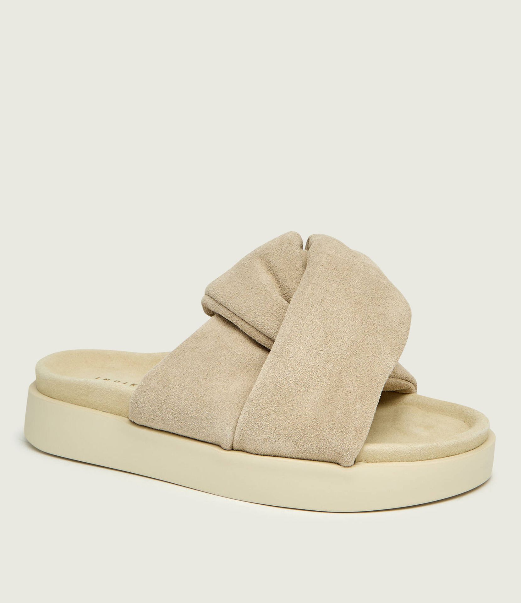 INUIKII Klapki SOFT CROSSED zamsz
