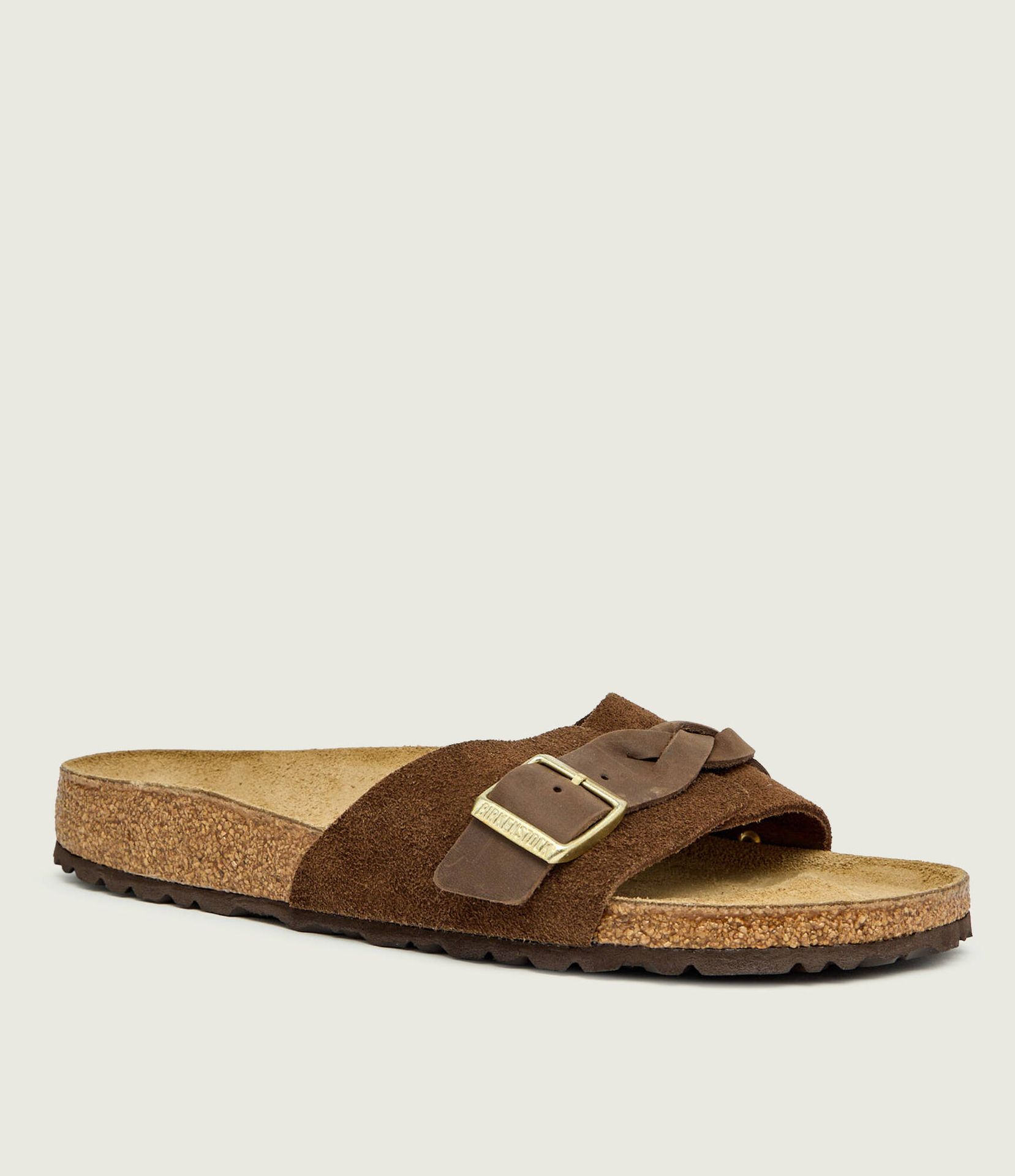 Birkenstock Klapki Oita narrow fit zamsz