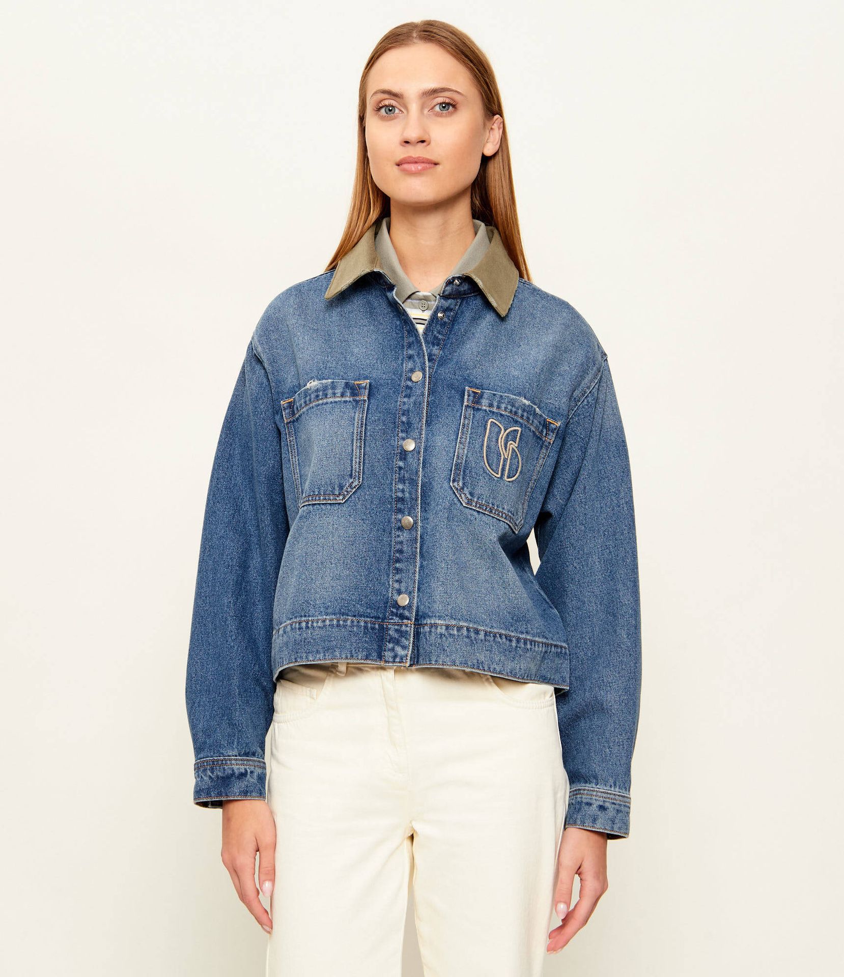 Ba&sh Kurtka jeansowa VIGILIO Regular Fit