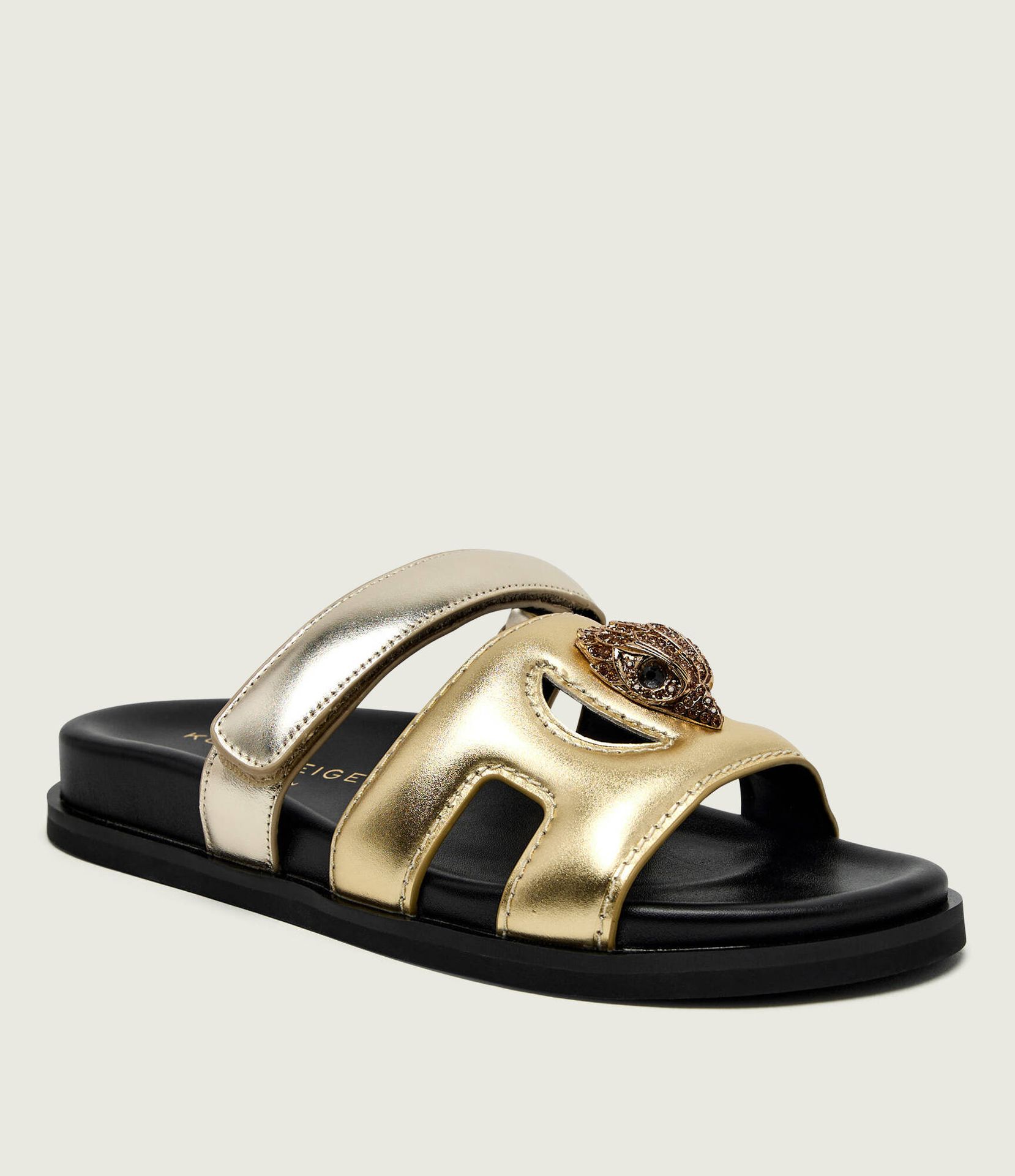 Kurt Geiger Skórzane klapki EAGLE CUT OUT