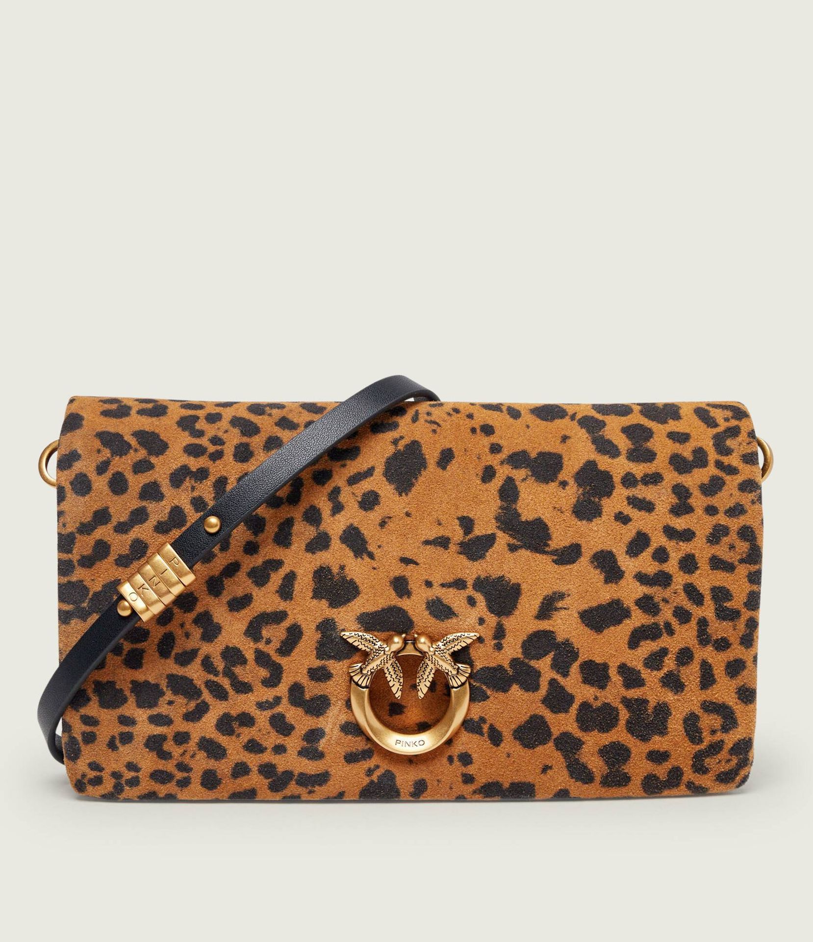 Pinko Listonoszka/kopertówka CLICK SOFT HORIZONTAL MINI zamsz