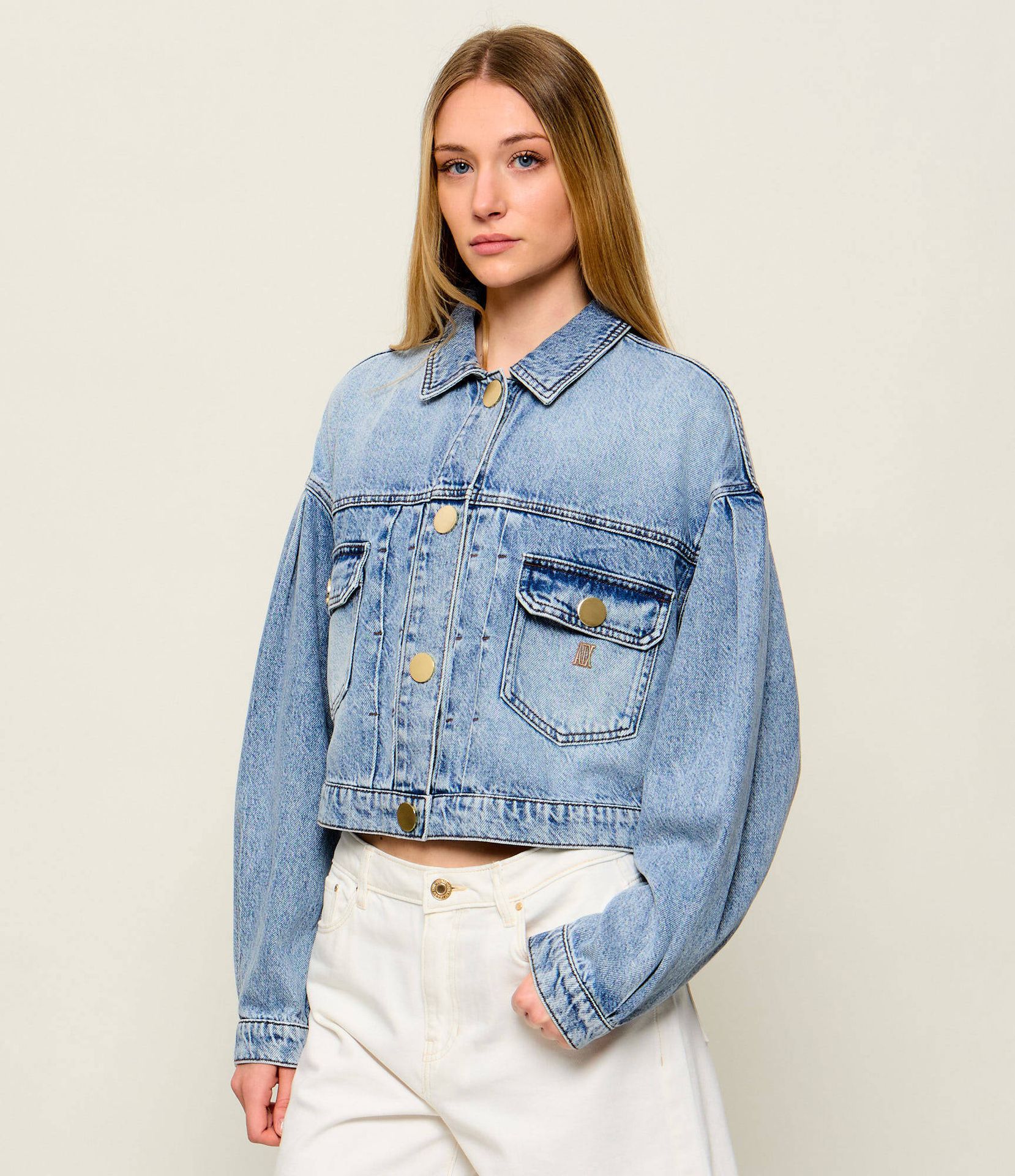 Armani Exchange Jeansowa kurtka Regular Fit