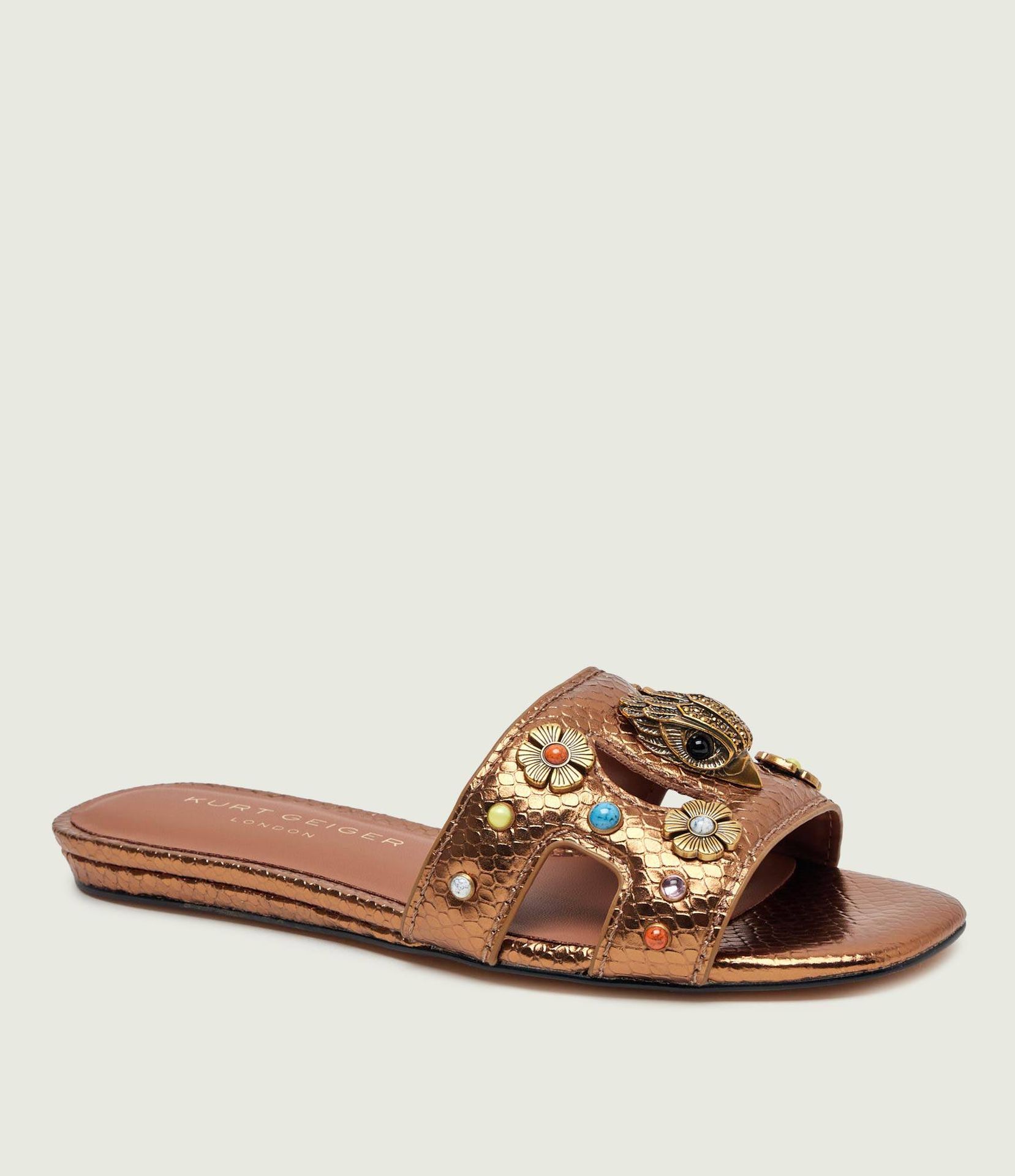 Kurt Geiger Skórzane klapki EAGLE