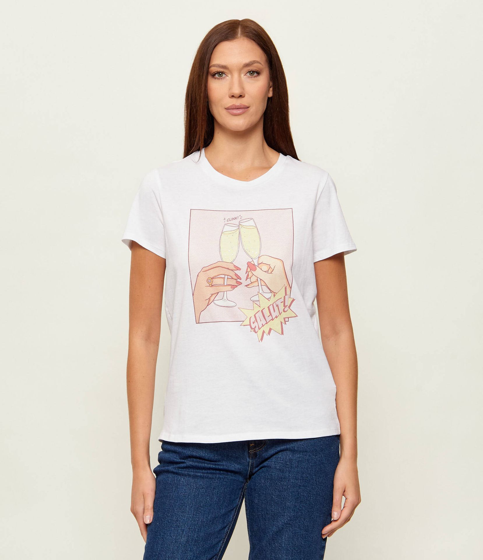GUESS T-shirt CLINK EASY Regular Fit