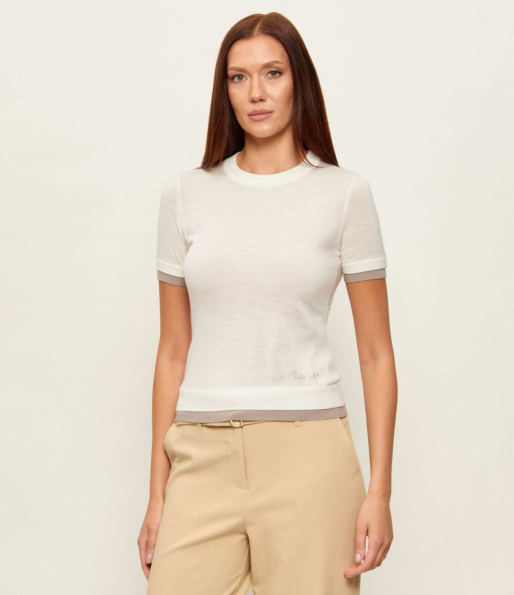 GUESS Wełniany sweter STORMI Slim Fit