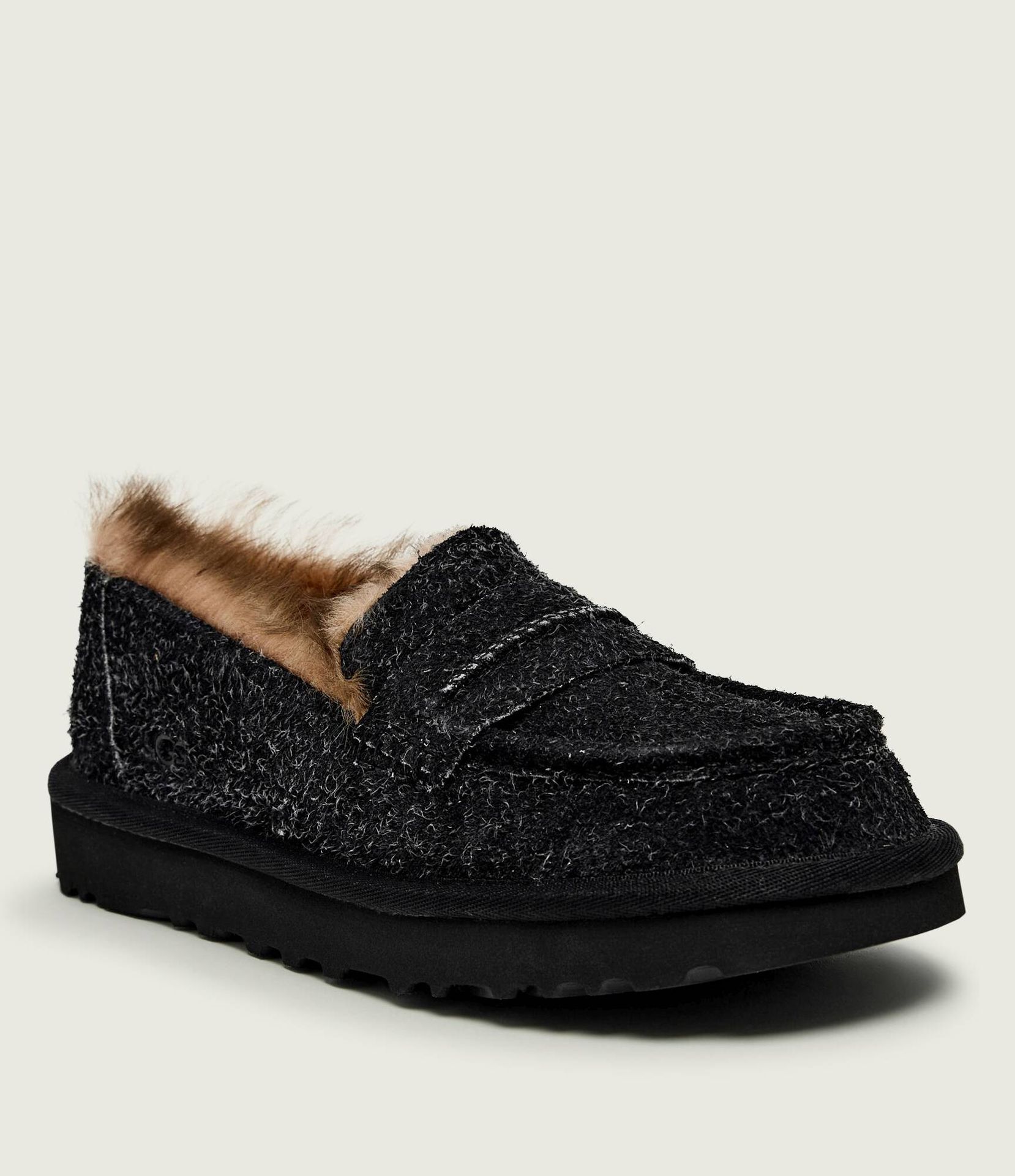 UGG Ocieplane loafersy ELLIS shearling zamsz z dodatkiem wełny