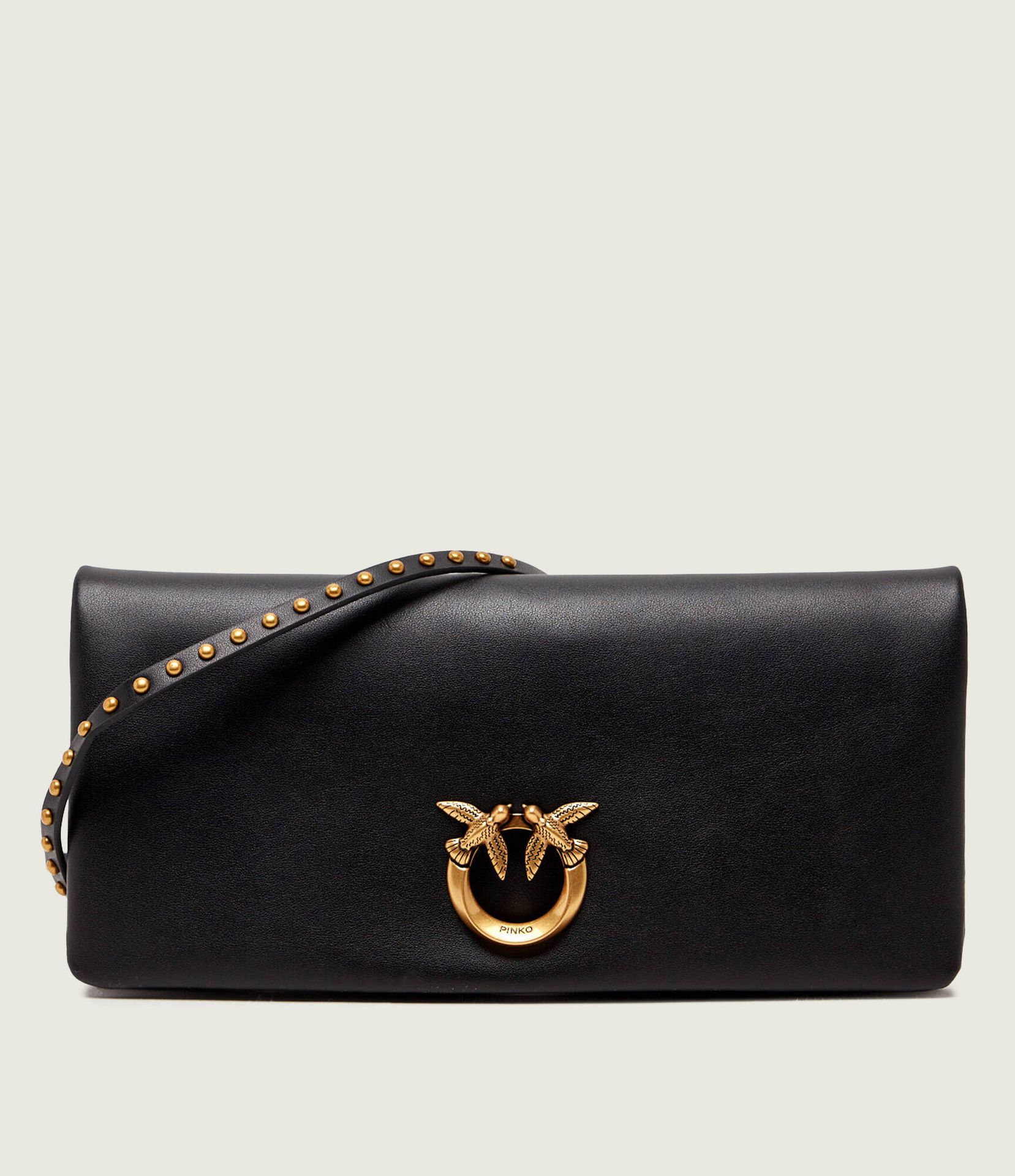 Pinko Skórzana listonoszka/kopertówka CLICK SOFT HORIZONTAL CLASSIC