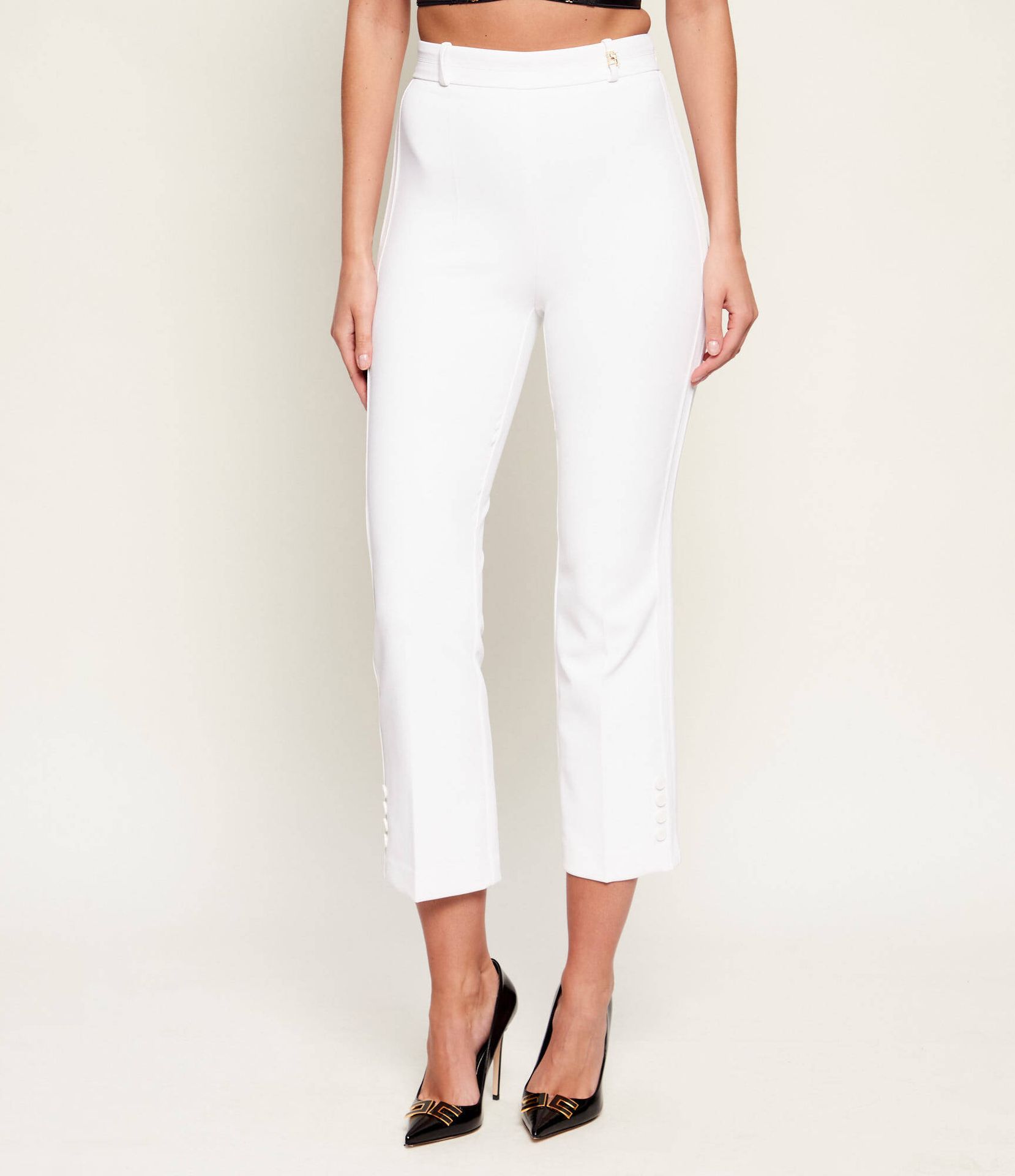Elisabetta Franchi Spodnie cygaretki Slim Fit