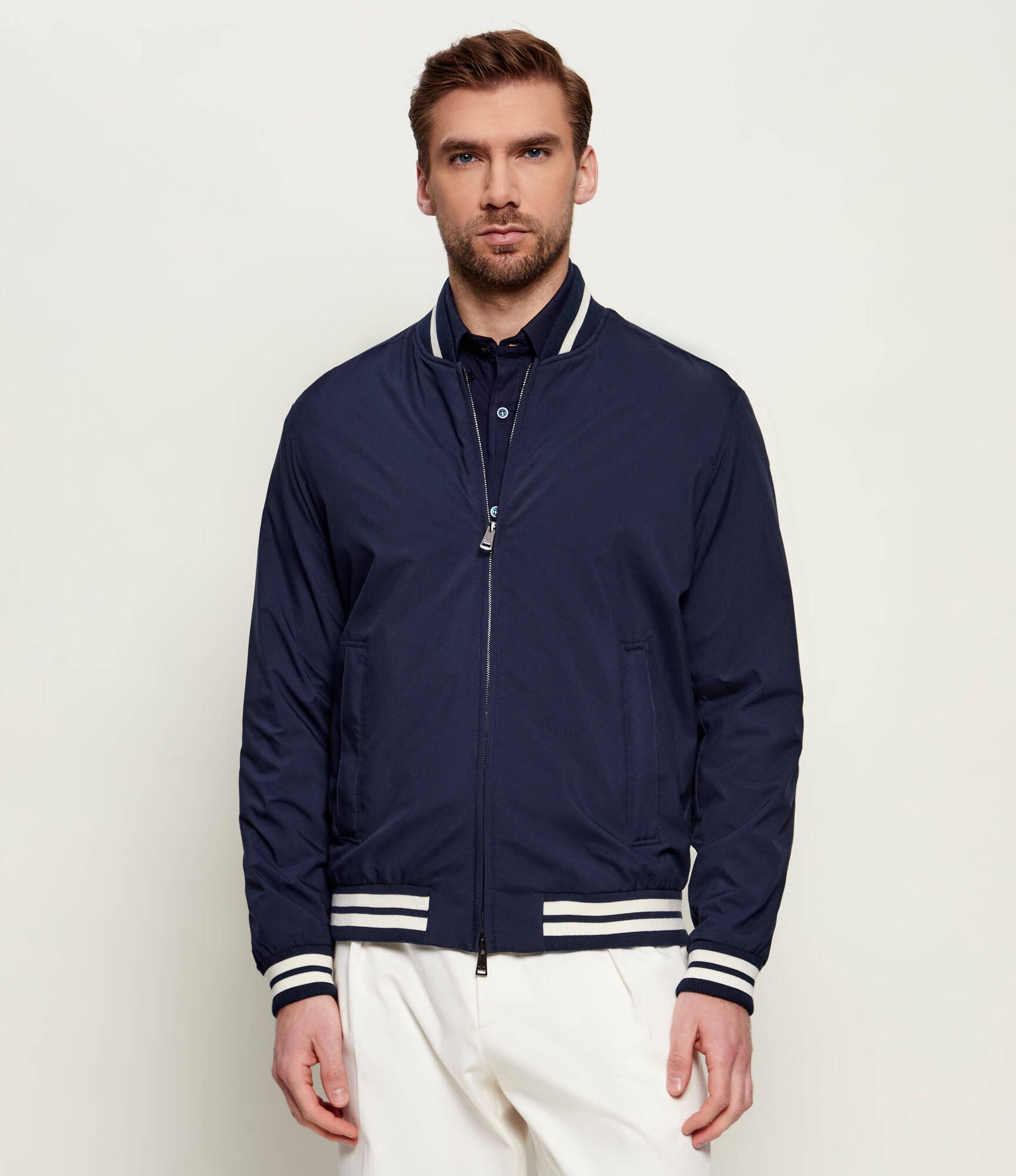 Paul&Shark Kurtka bomber Typhoon Platinum Regular Fit