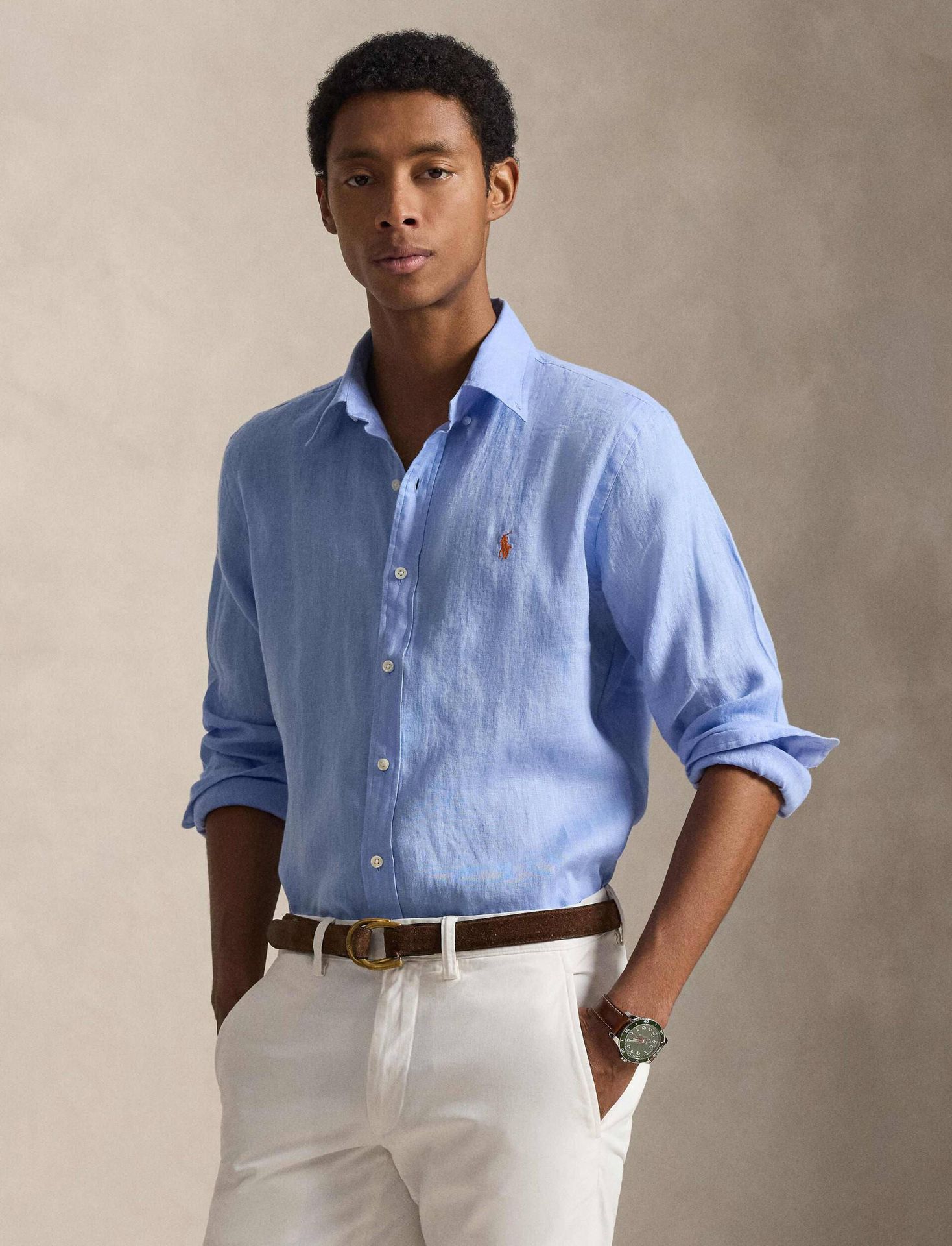 POLO RALPH LAUREN Lniana koszula Slim Fit