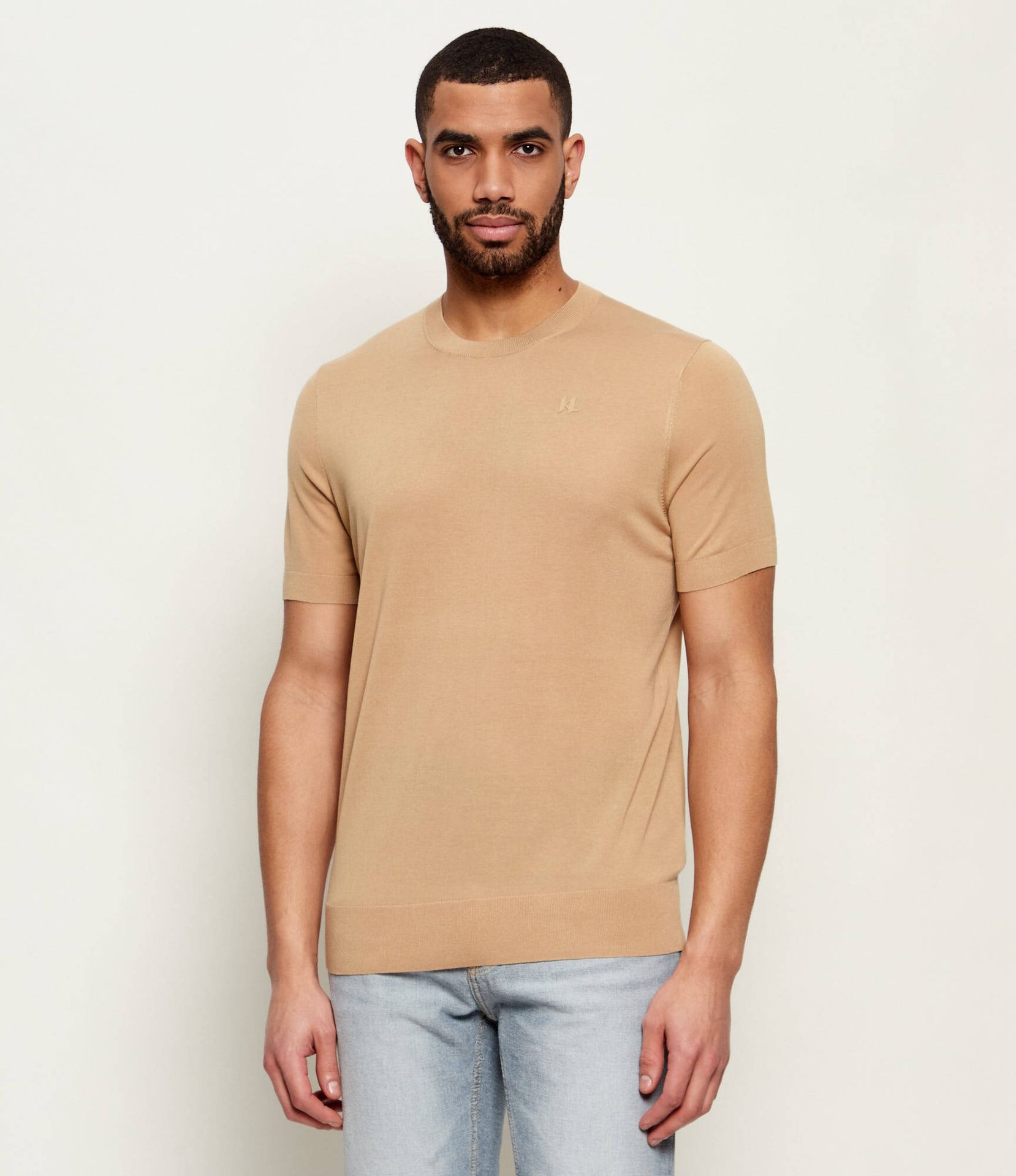 Karl Lagerfeld Sweter Slim Fit z dodatkiem jedwabiu