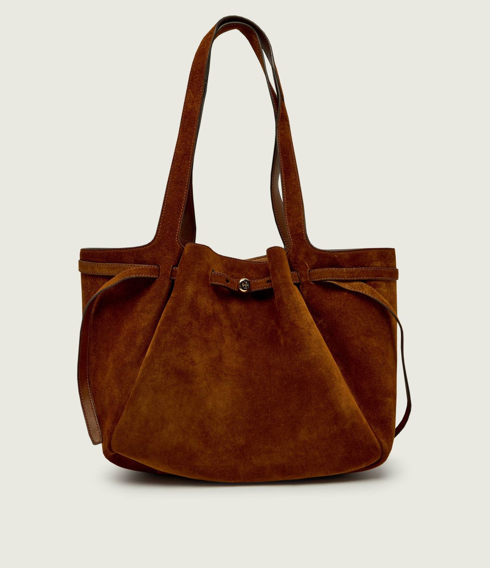 TORY BURCH Shopperka Romy zamsz