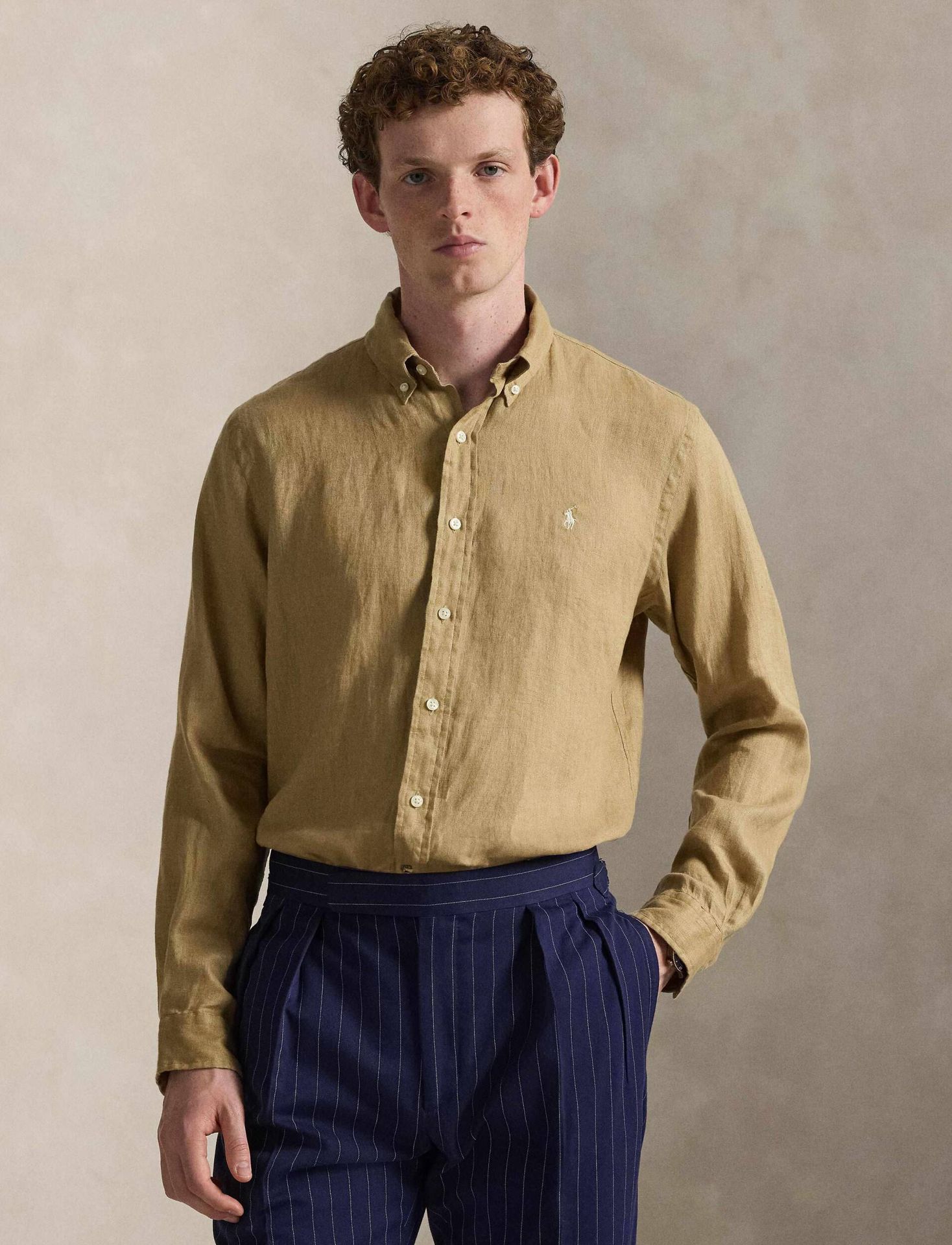 POLO RALPH LAUREN Lniana koszula Slim Fit