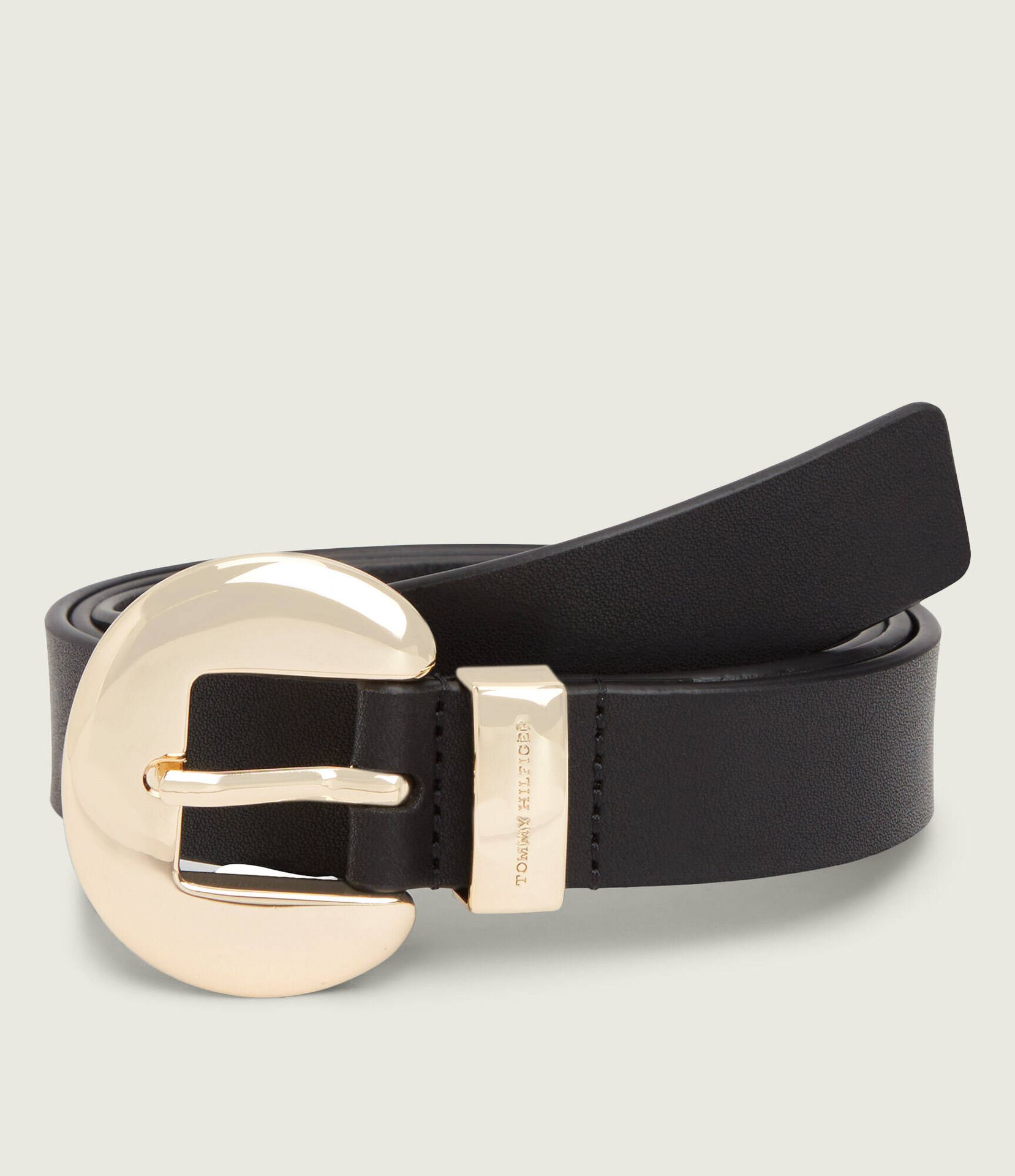 Tommy Hilfiger Skórzany pasek OVAL 2.5