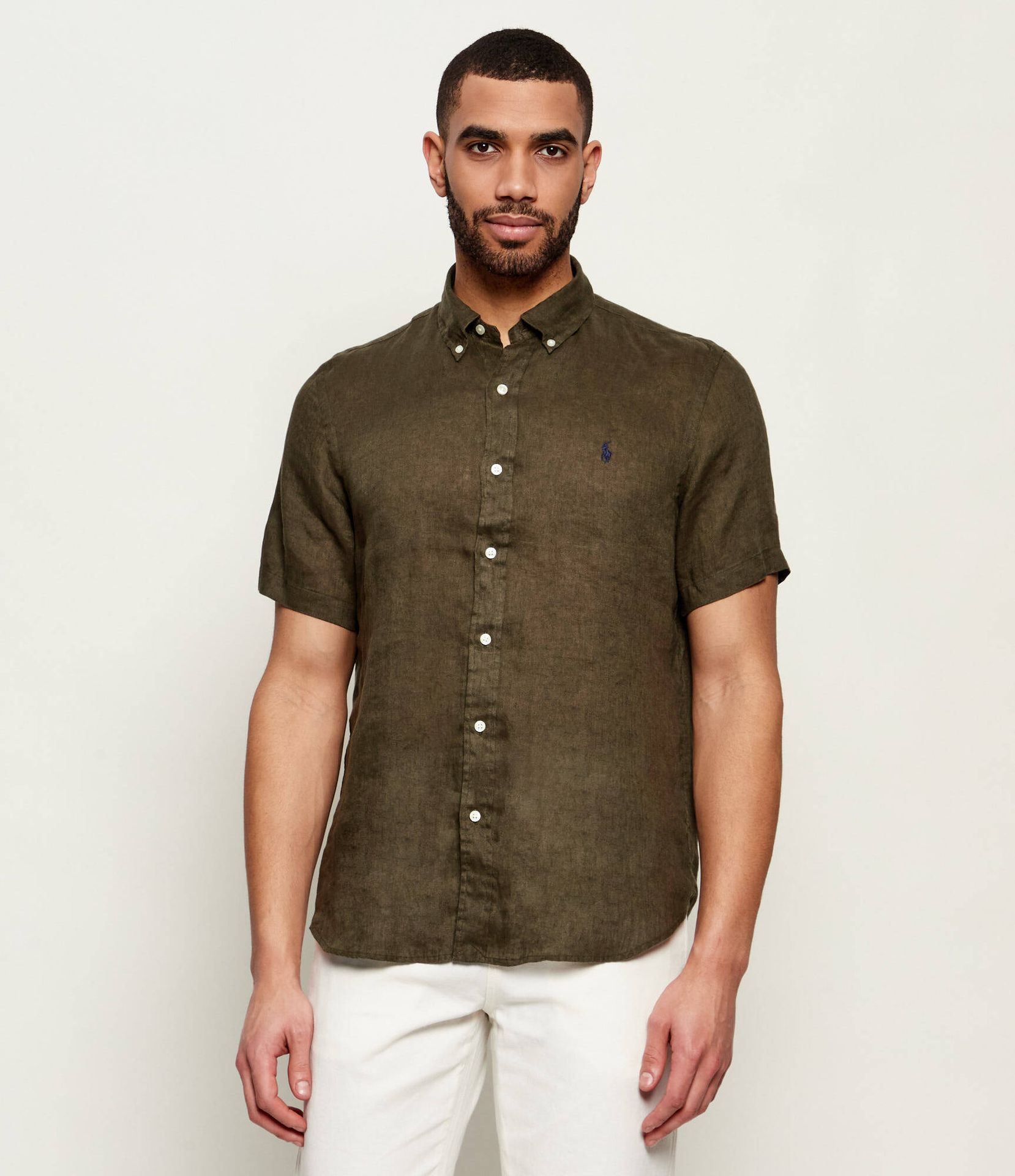 POLO RALPH LAUREN Lniana koszula Custom fit