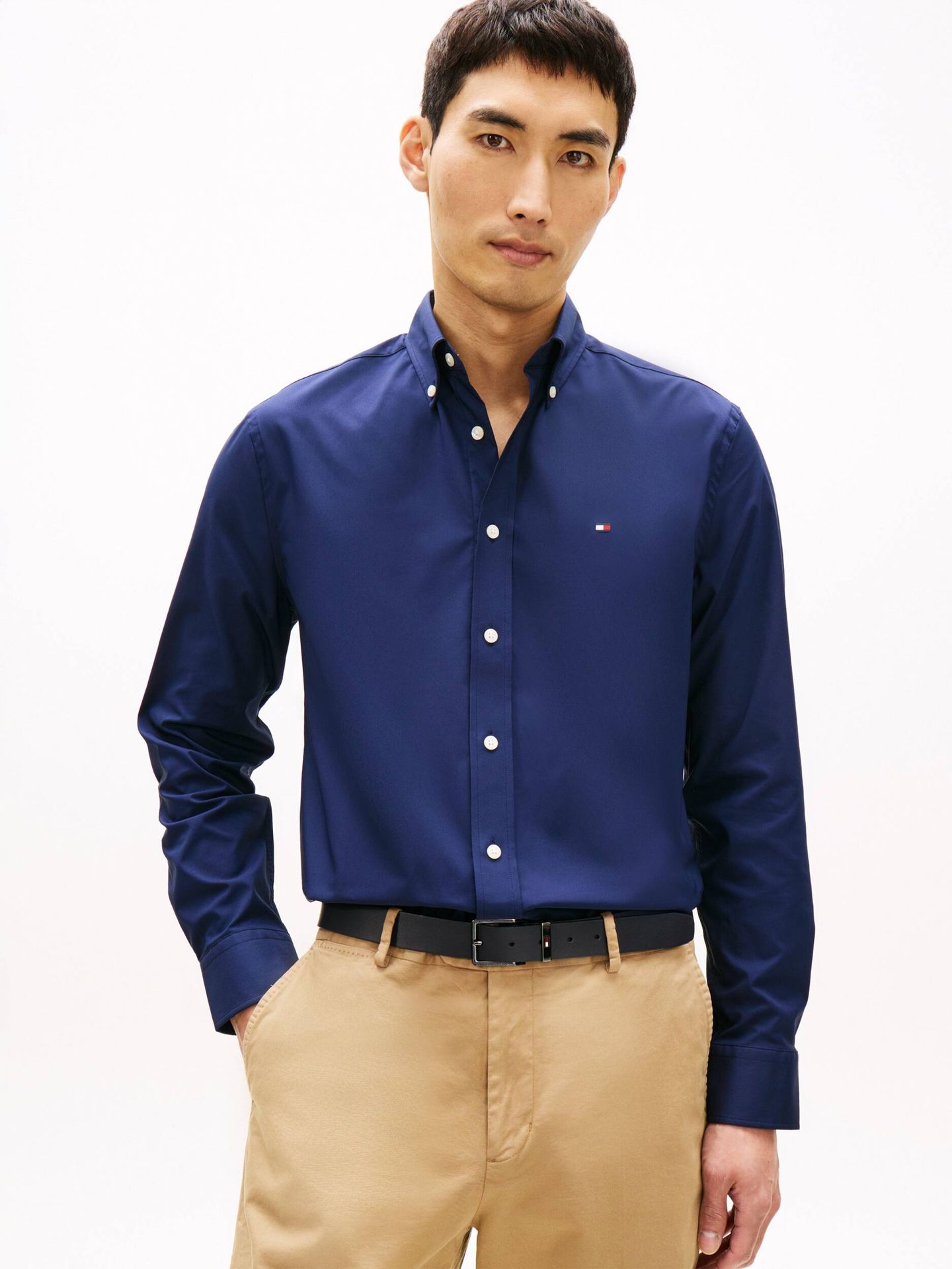 Tommy Hilfiger Koszula PERFORMANCE POPLIN SOLID Regular Fit