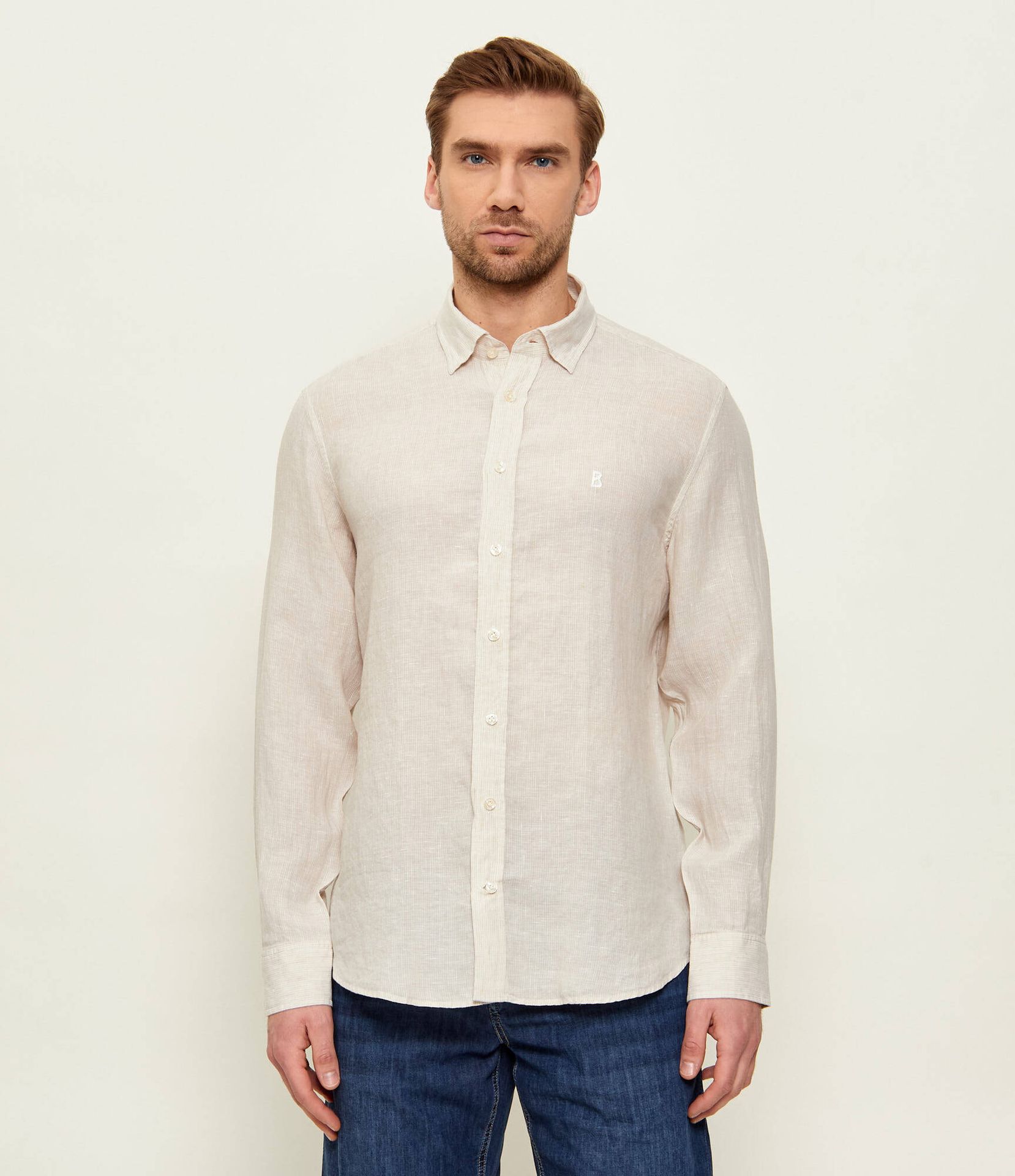 Bogner Lniana koszula TIMI Regular Fit