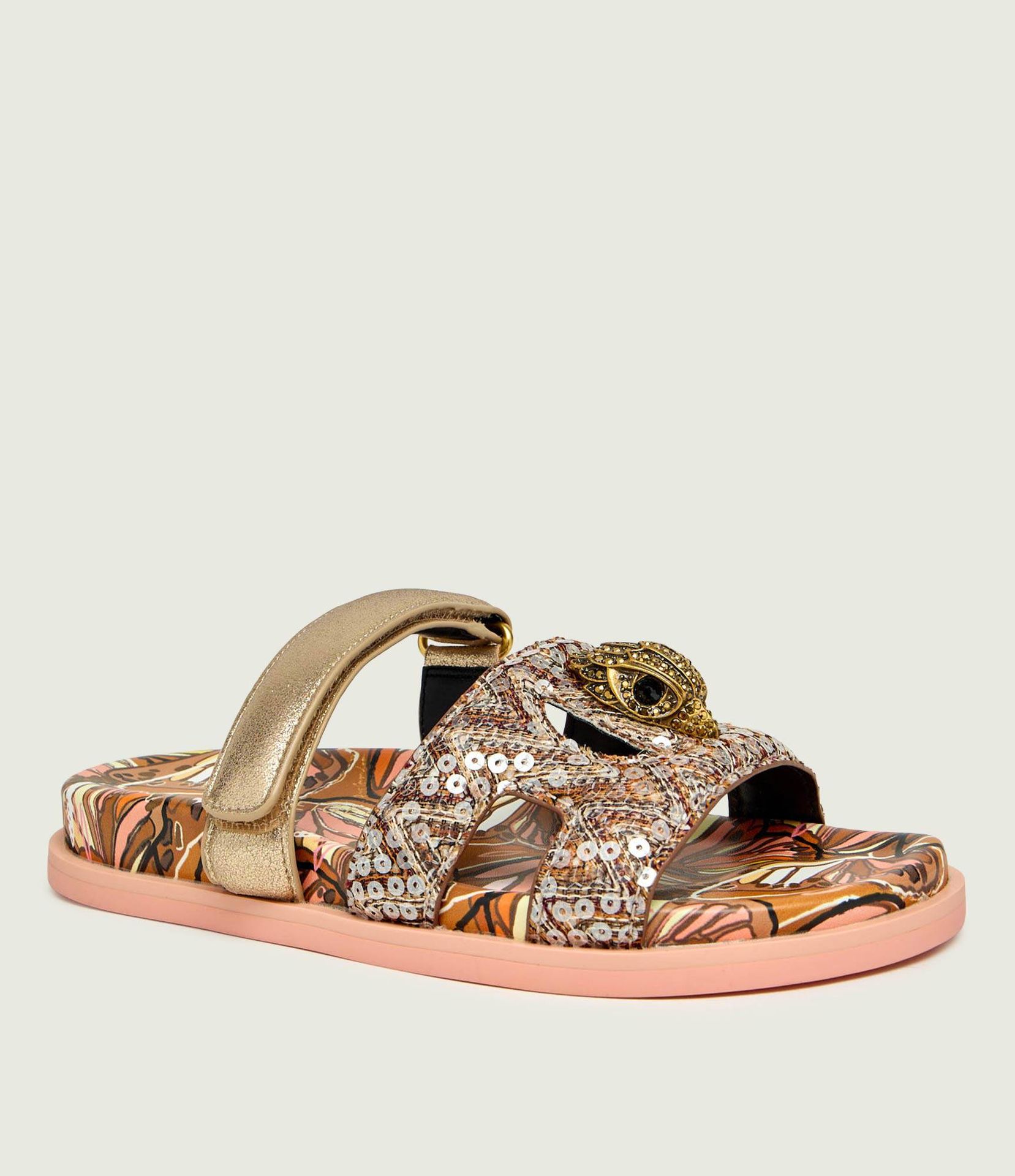 Kurt Geiger Klapki EAGLE z dodatkiem skóry