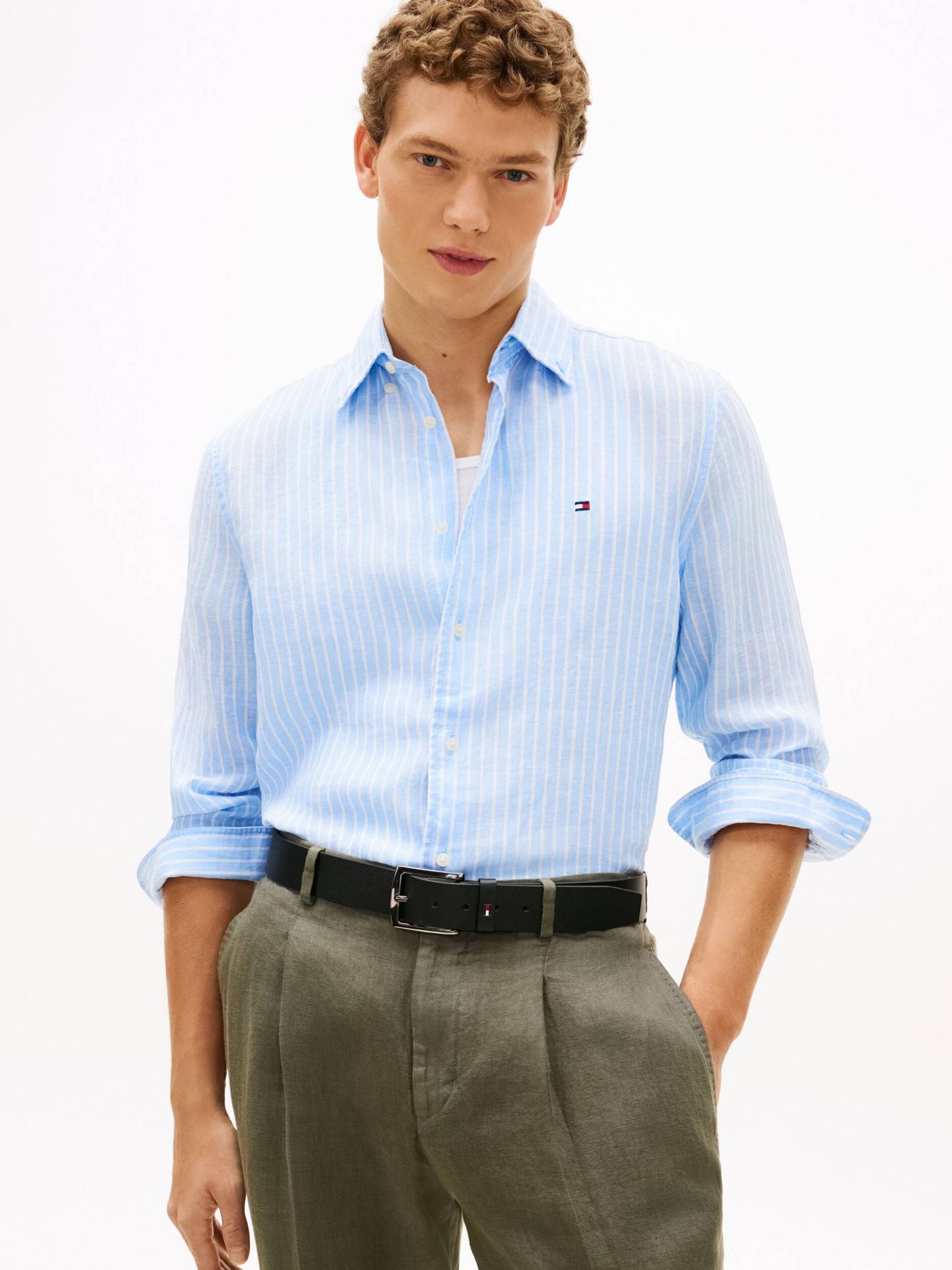 Tommy Hilfiger Lniana koszula Regular Fit