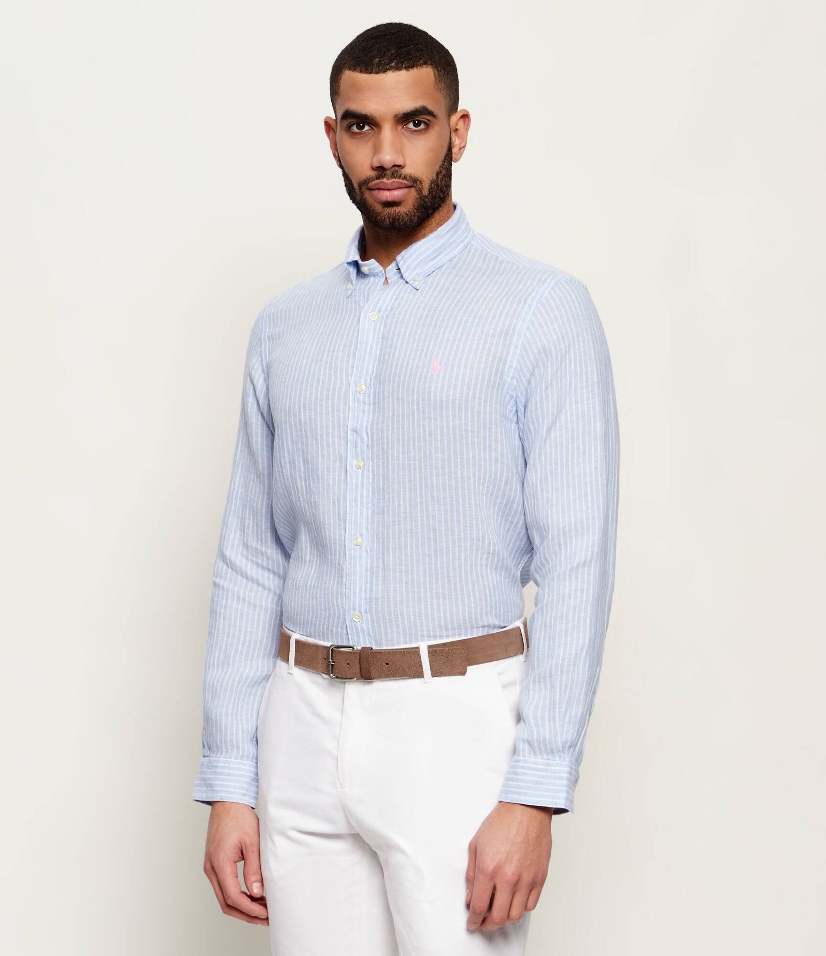 POLO RALPH LAUREN Lniana koszula Custom fit