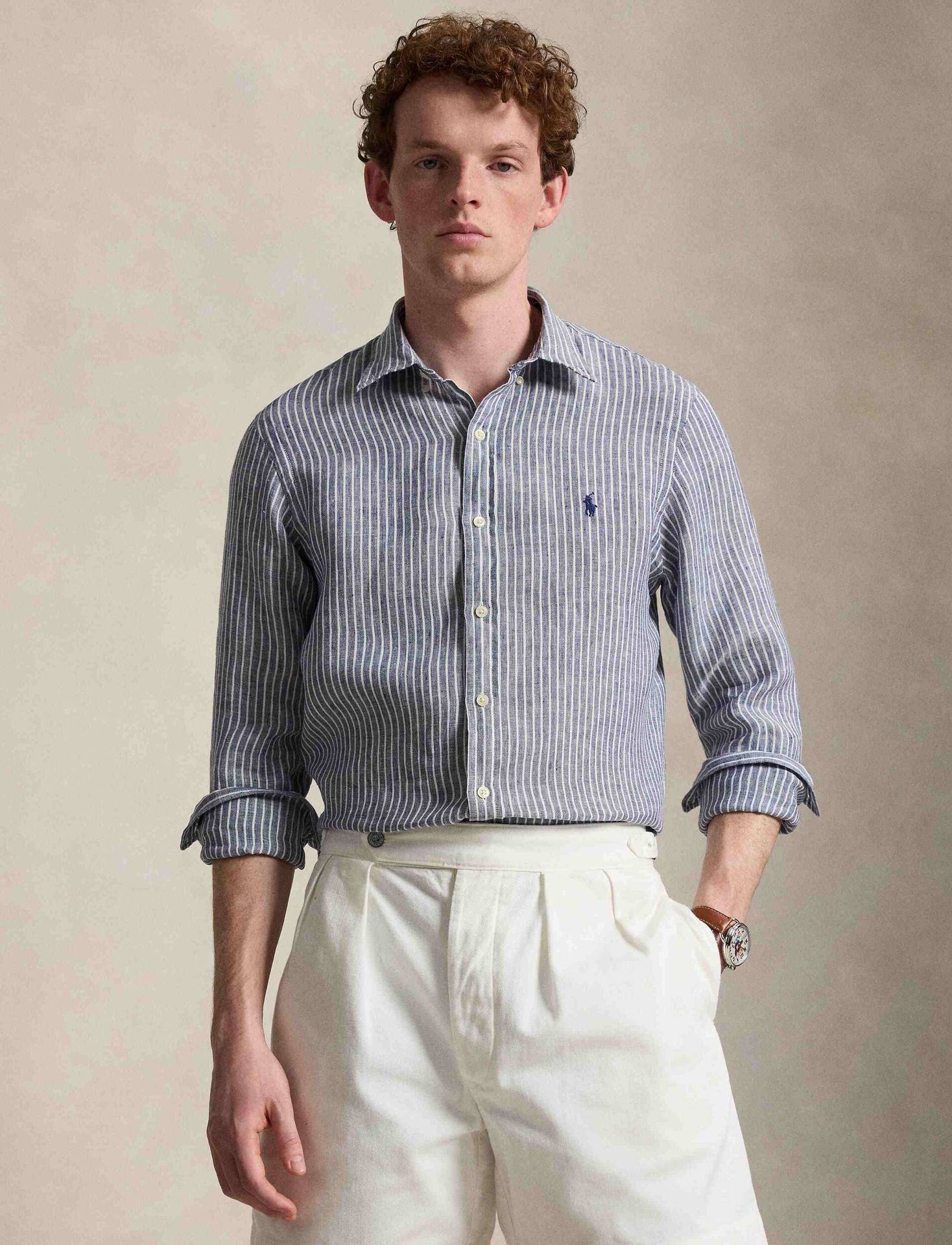POLO RALPH LAUREN Lniana koszula Slim Fit