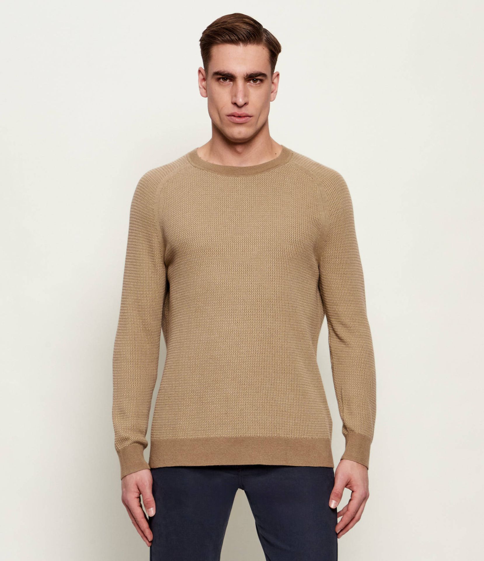 TIGER OF SWEDEN Sweter Martin T Regular Fit z dodatkiem wełny