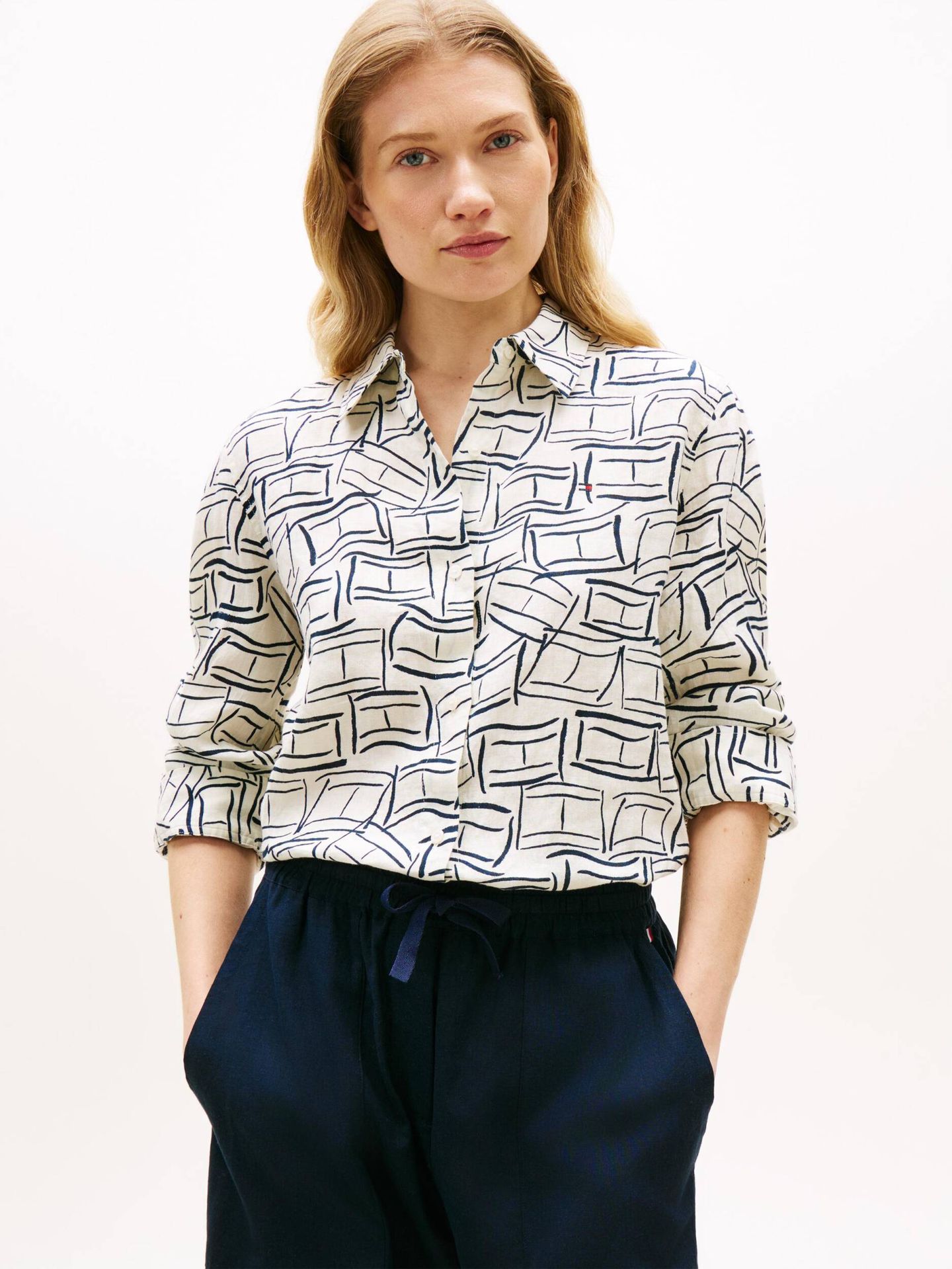 Tommy Hilfiger Lniana koszula Relaxed fit