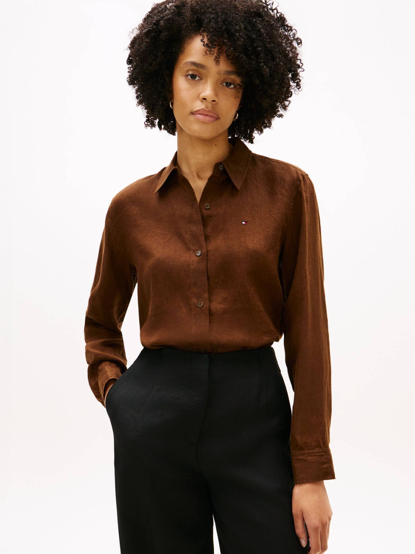 Tommy Hilfiger Lniana koszula Relaxed fit