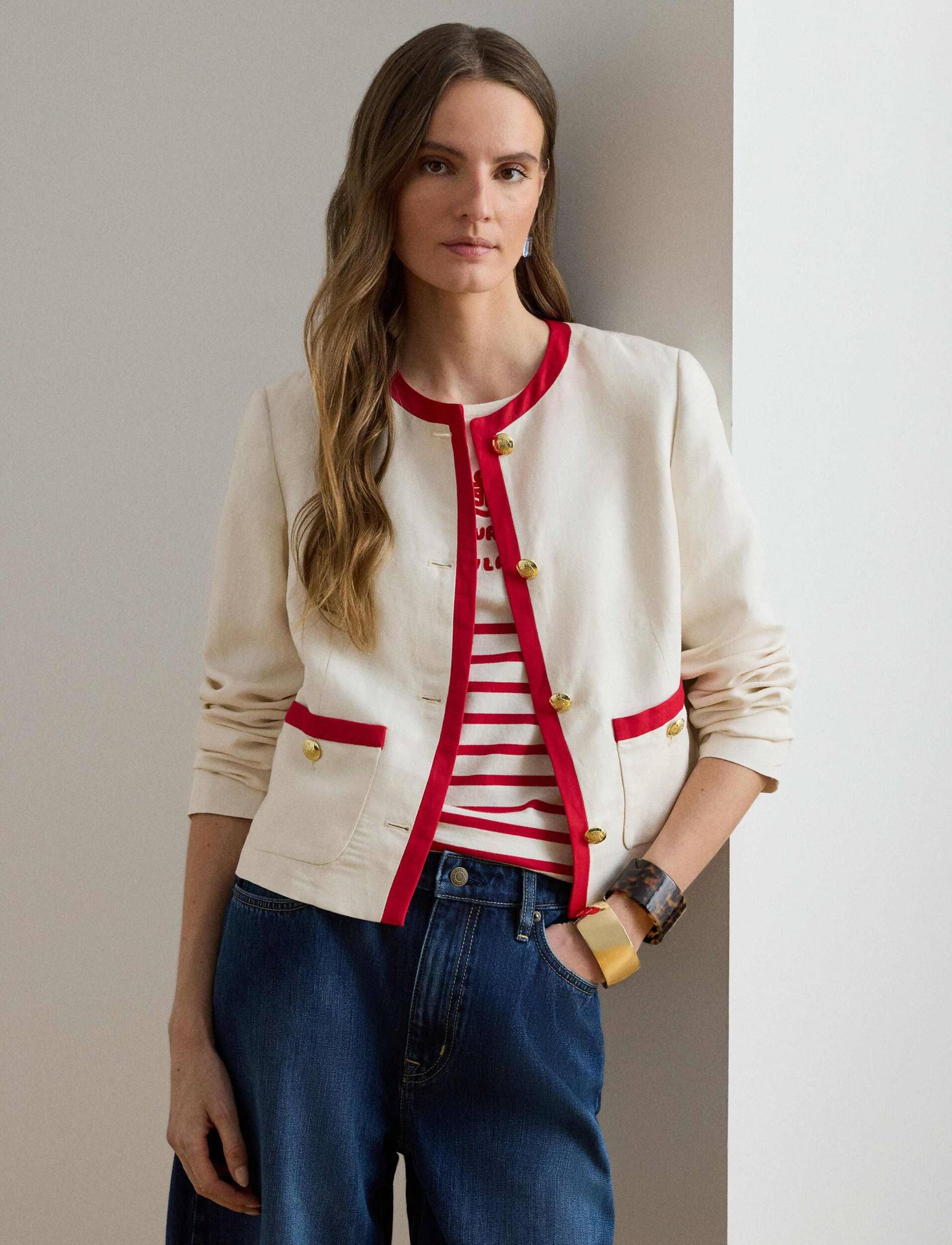 LAUREN RALPH LAUREN Lniana marynarka Regular Fit