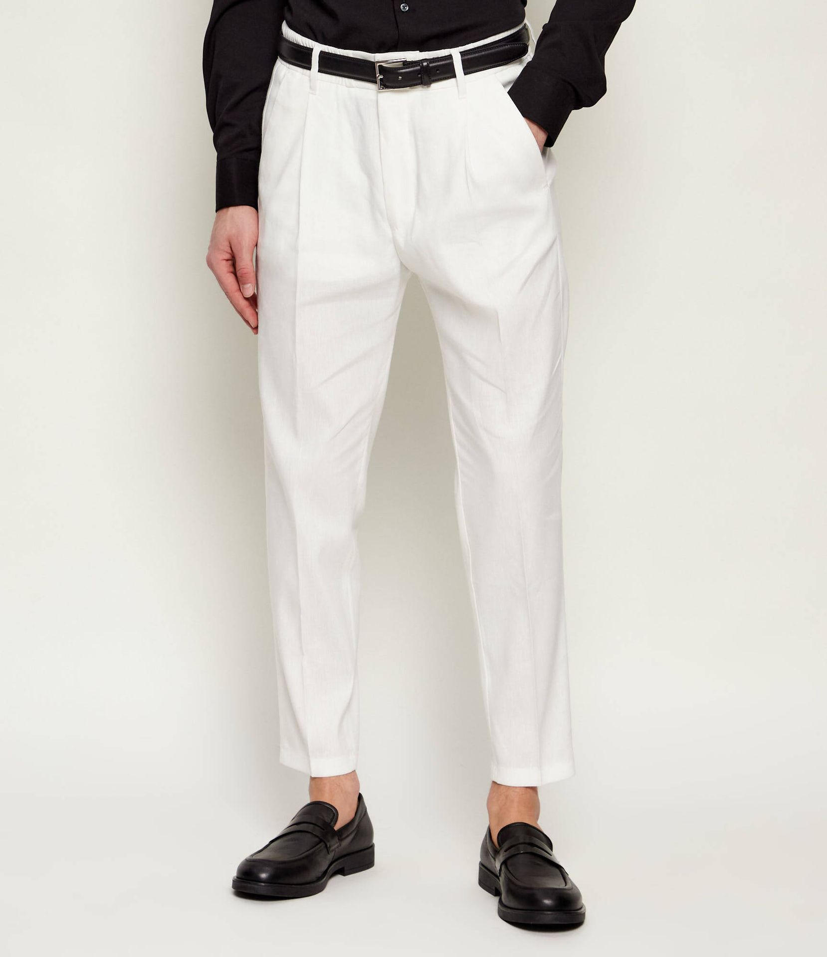 Drykorn Lniane spodnie chino CHASY Regular Fit