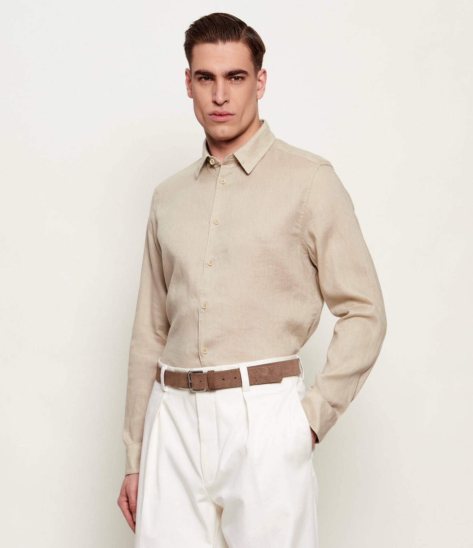 Drykorn Lniana koszula RAMIS Regular Fit