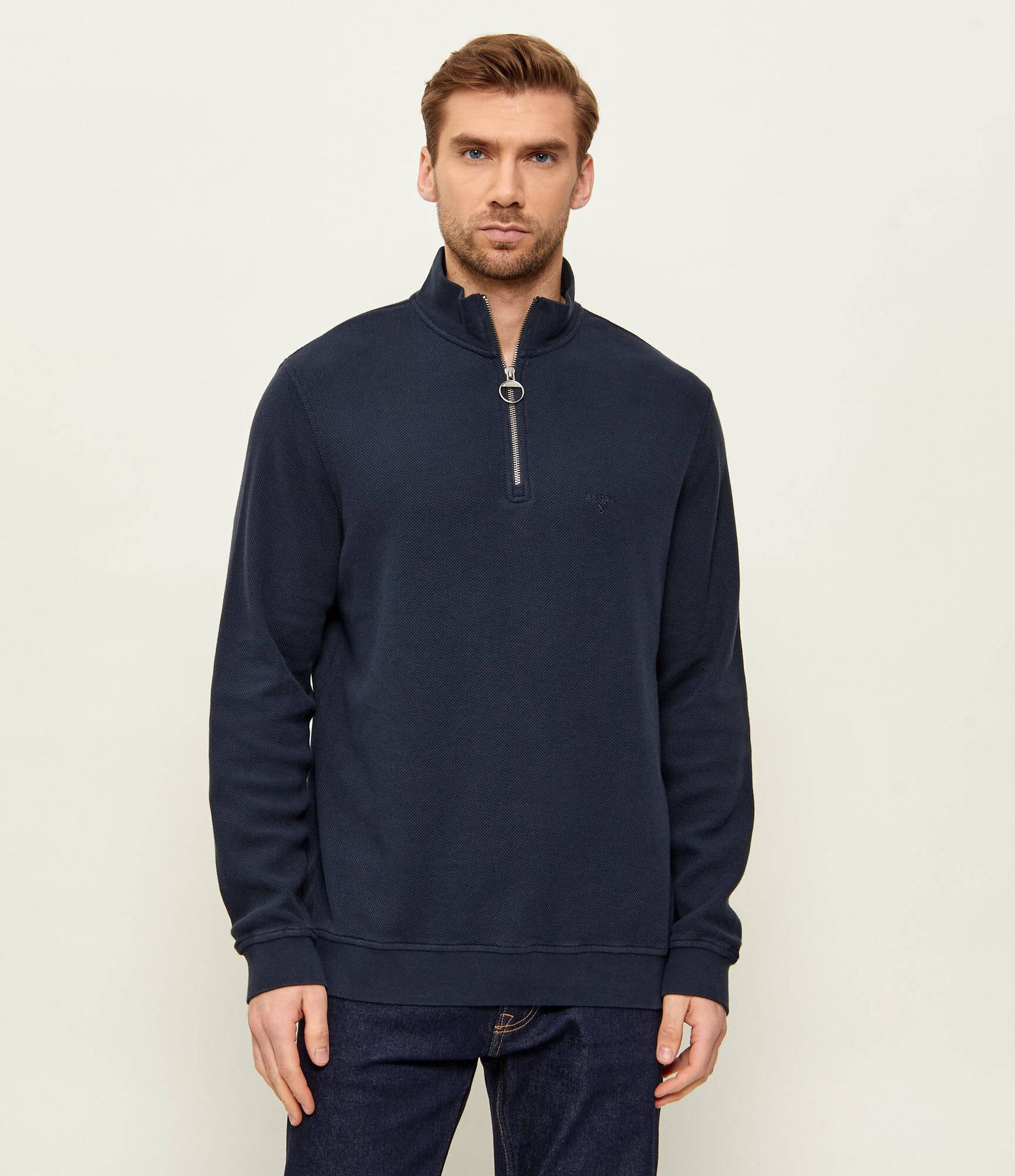 Barbour Sweter Interlock Regular Fit pique