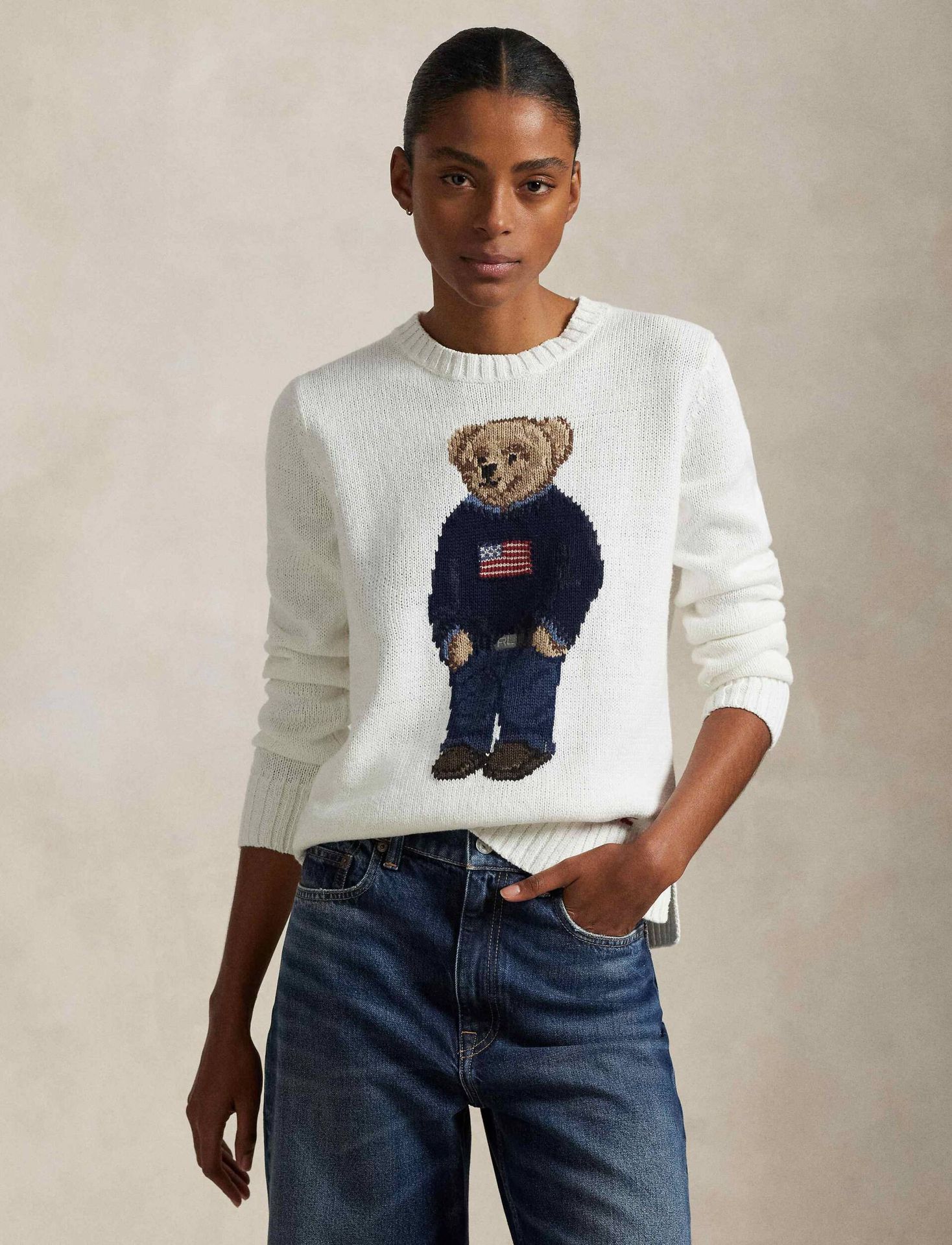 POLO RALPH LAUREN Lniany sweter Regular Fit