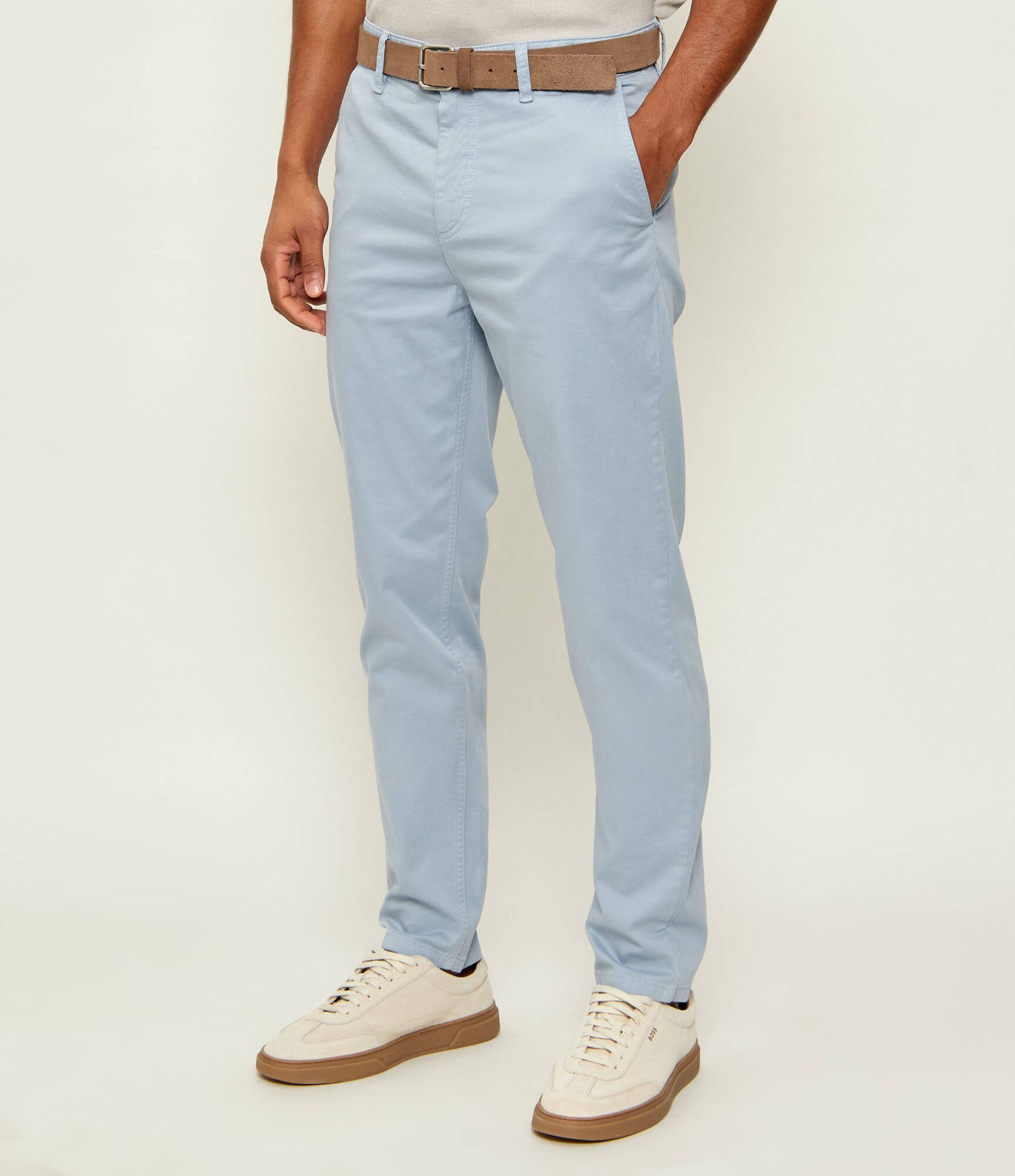 BOSS ORANGE Spodnie chino Tapered fit