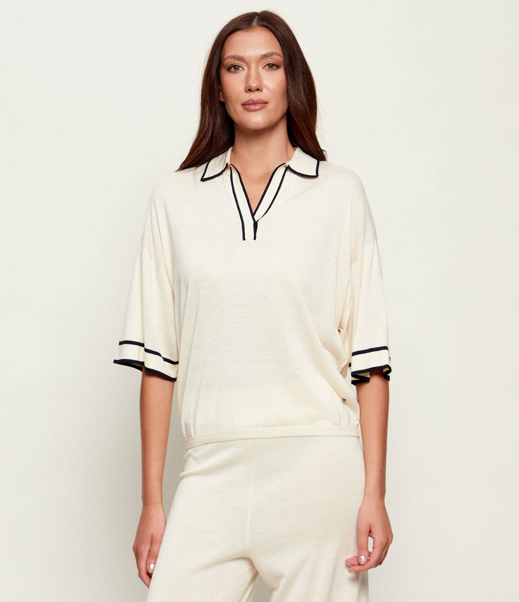 Bogner Jedwabne polo PARIS Oversize fit
