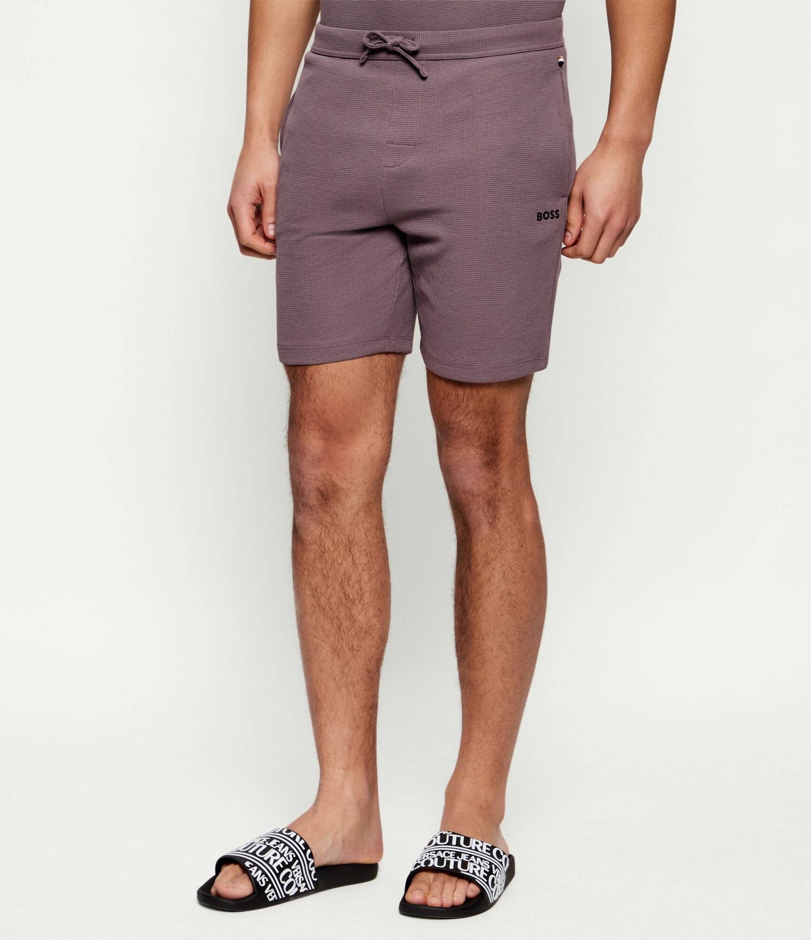 BOSS BLACK Szorty od piżamy Waffle Regular Fit