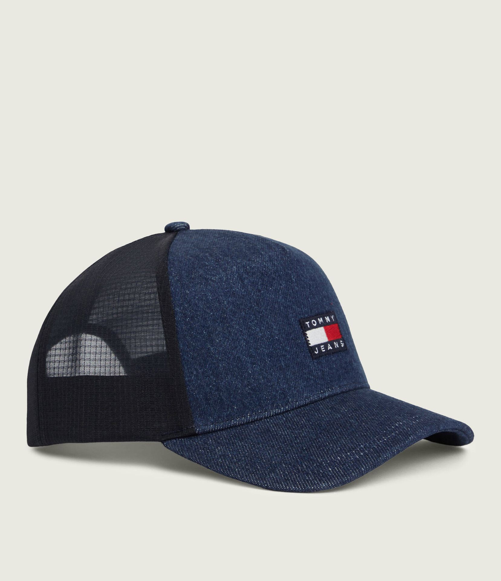 Tommy Jeans Jeansowa bejsbolówka HERTIAGE