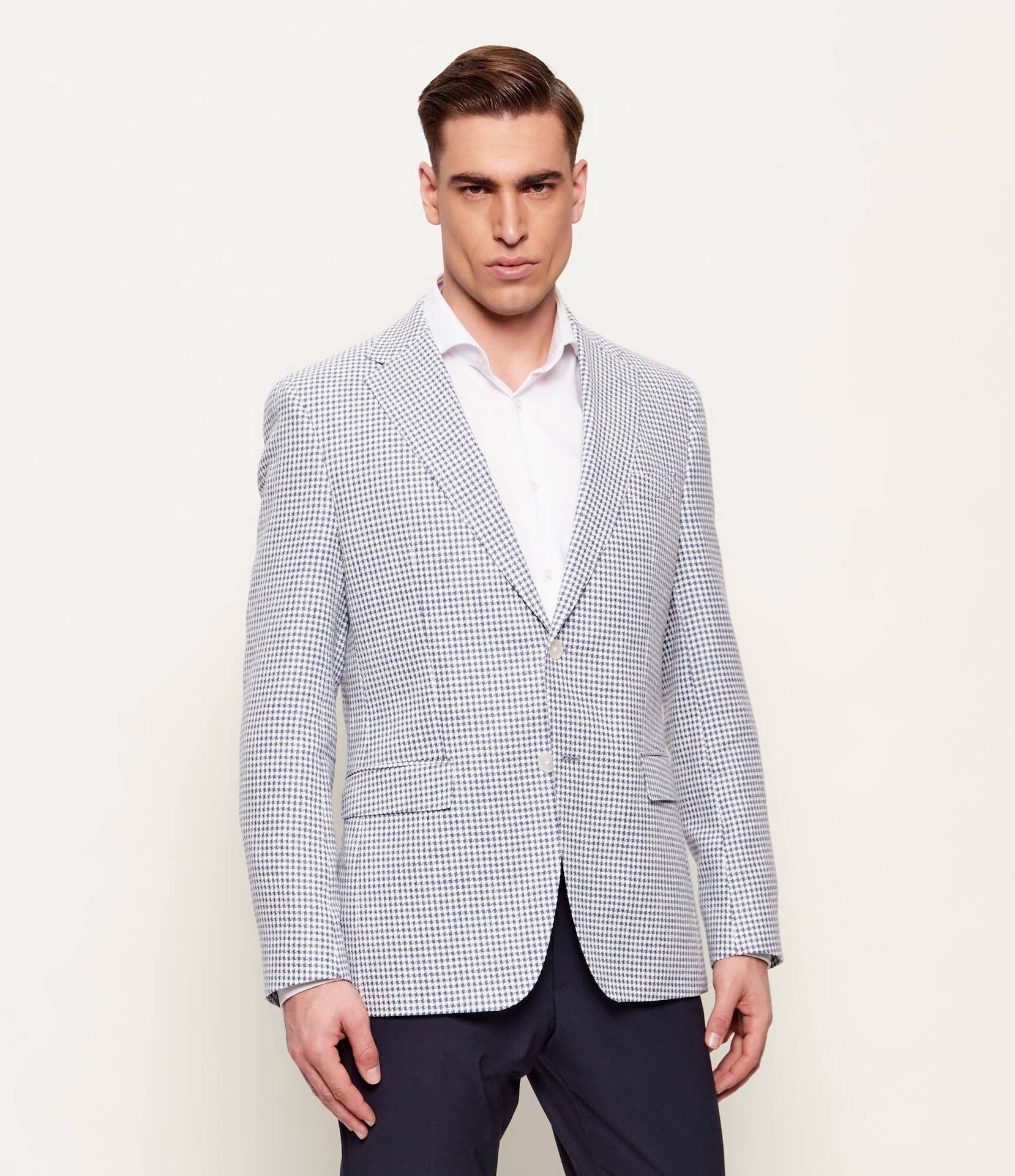 BOSS BLACK Marynarka H-Hutson-262 Regular Fit z dodatkiem lnu