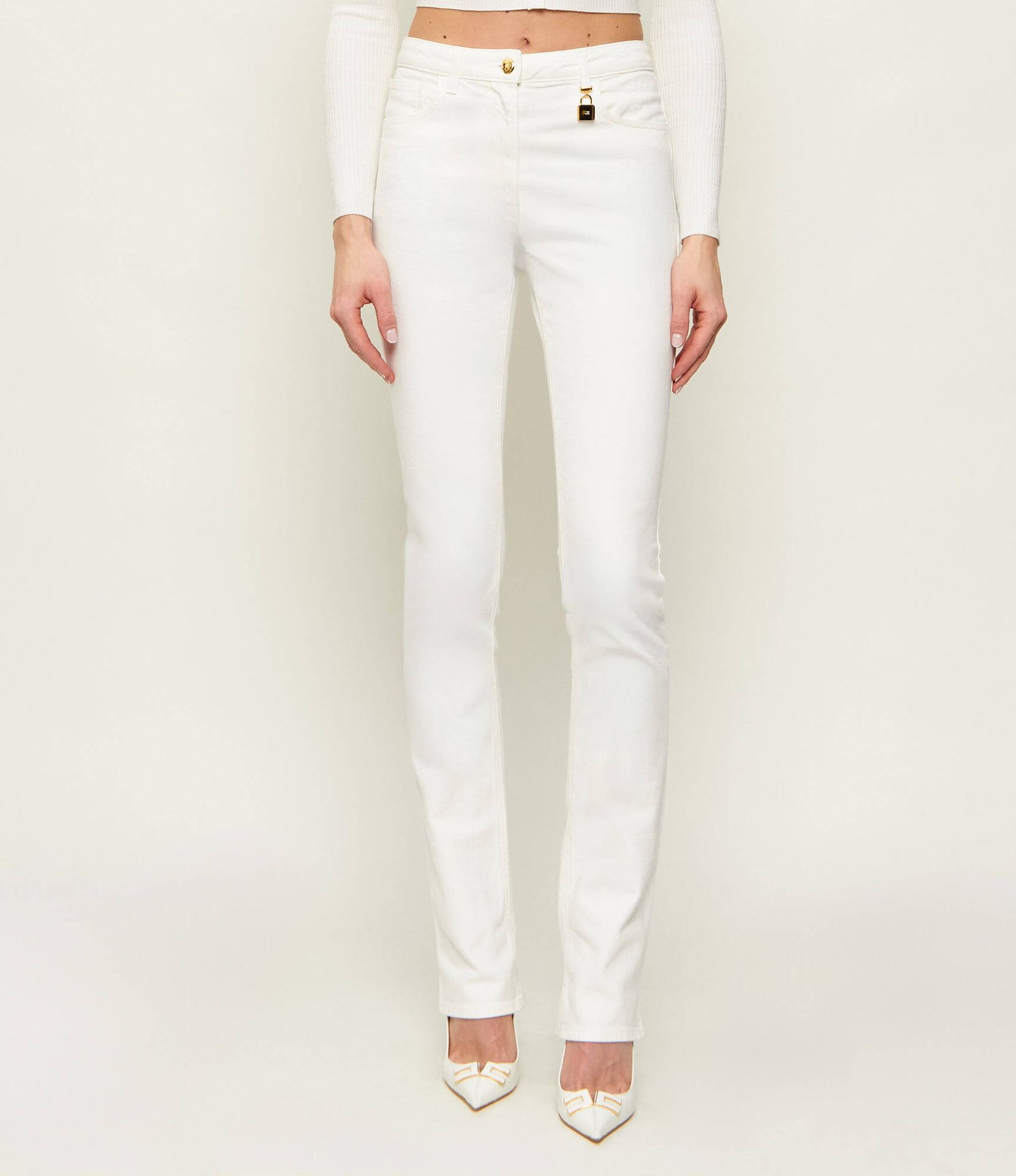 Elisabetta Franchi Jeansy Slim Fit