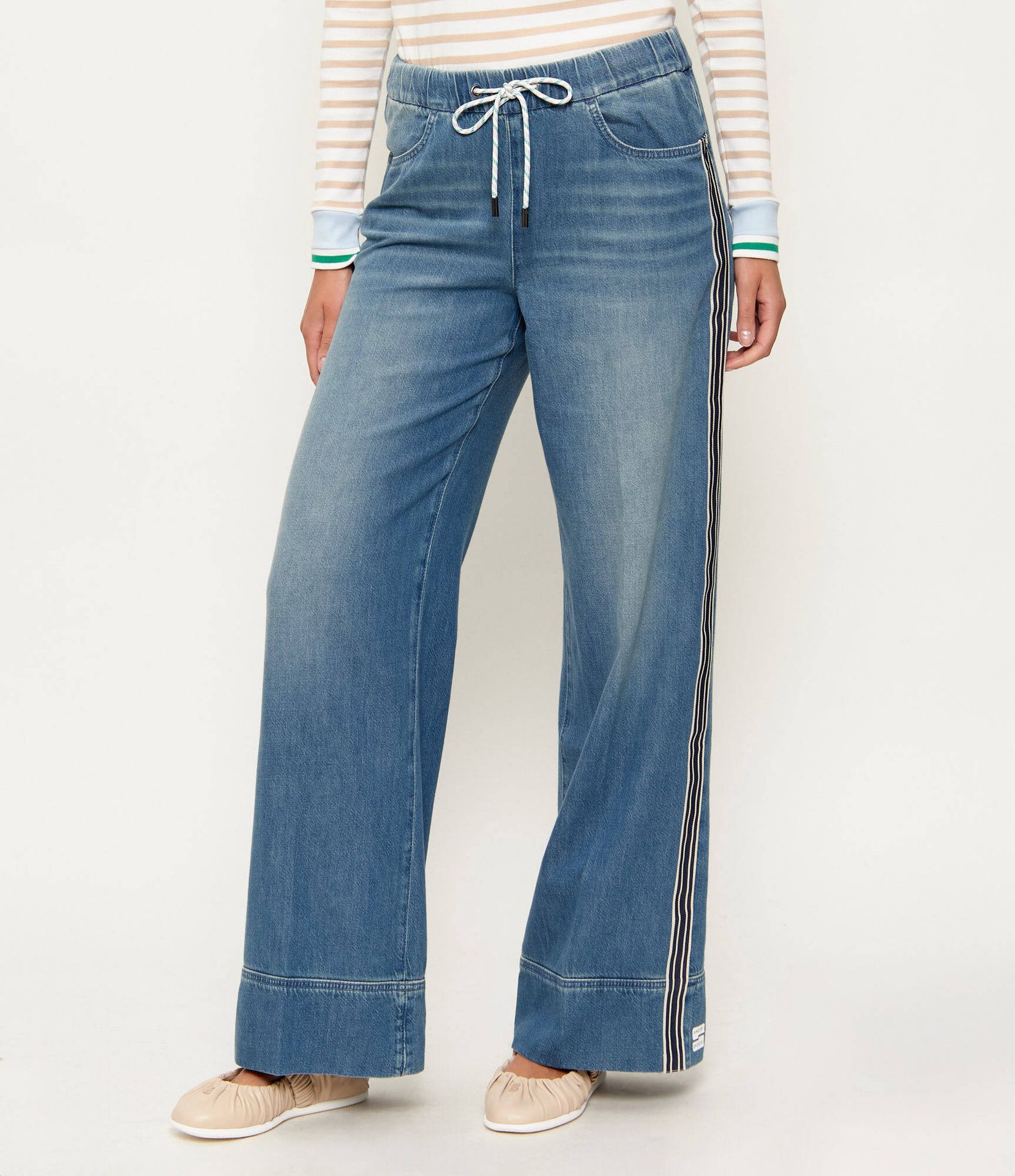 Marc Cain Jeansy WELKOM Relaxed fit high waist
