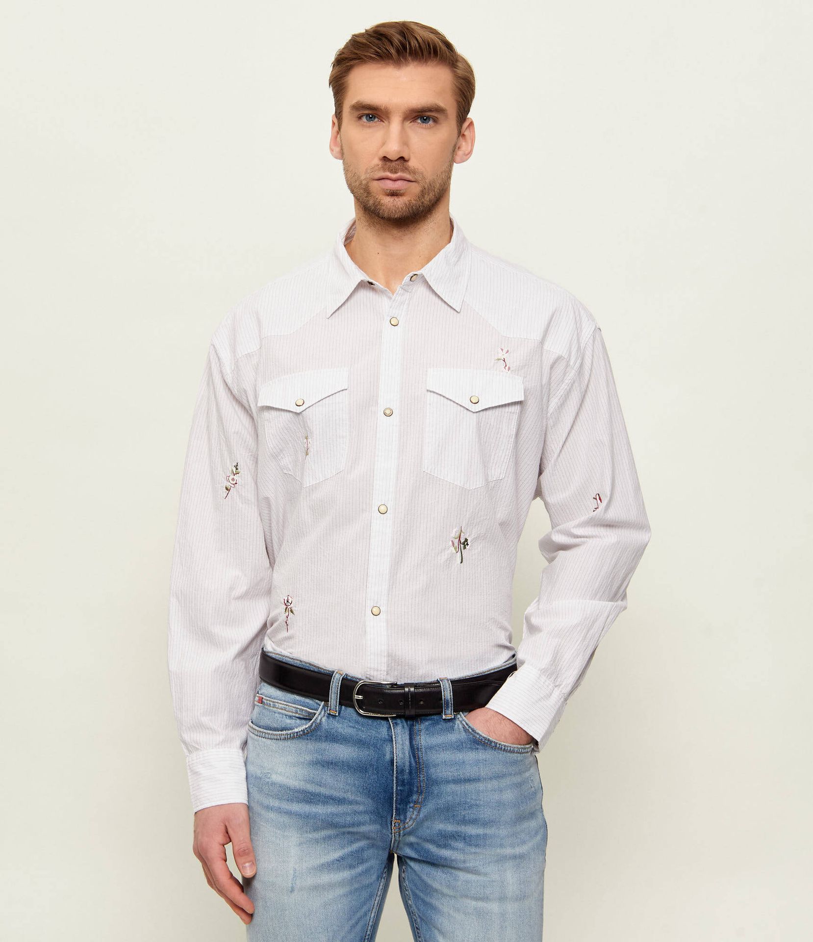 AllSaints Koszula PORTMAN Oversize fit