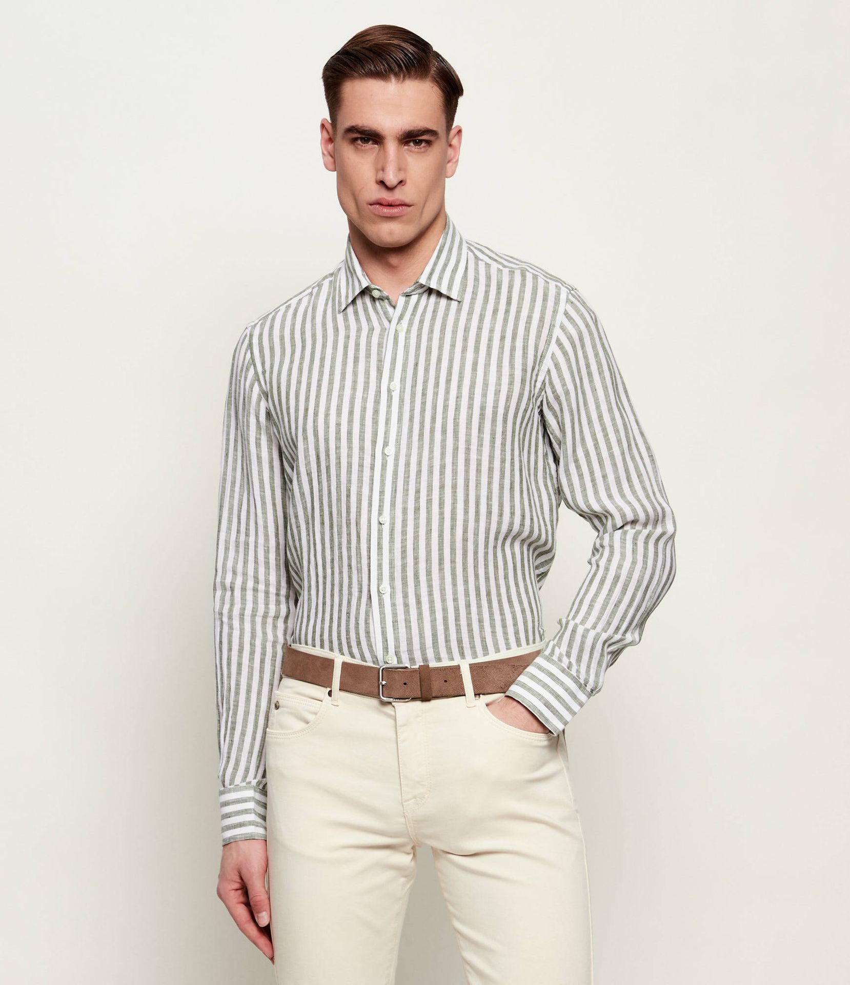 Sand Copenhagen Lniana koszula State Soft Regular Fit