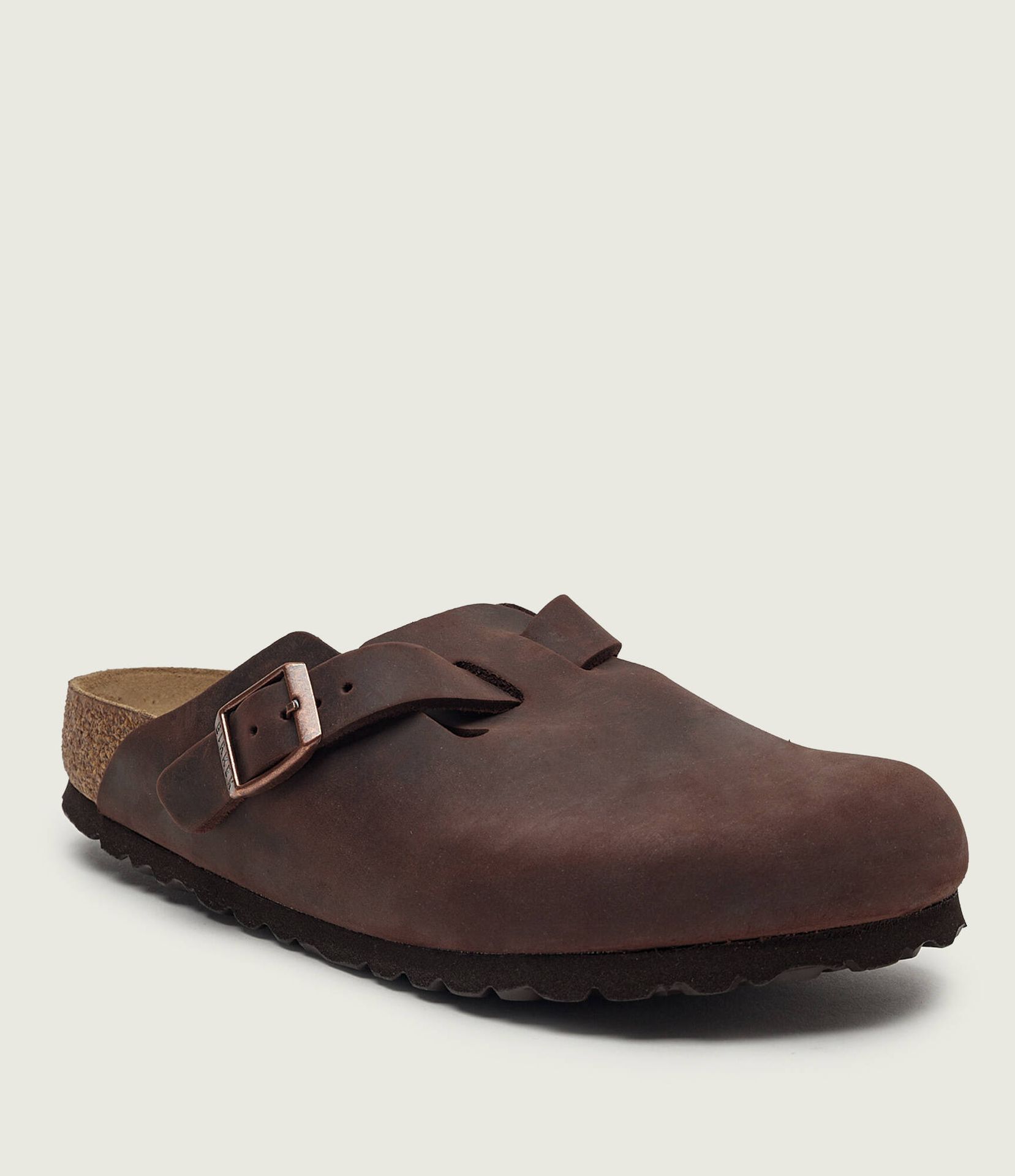 Birkenstock Skórzane mule Boston SFB LEOI narrow fit