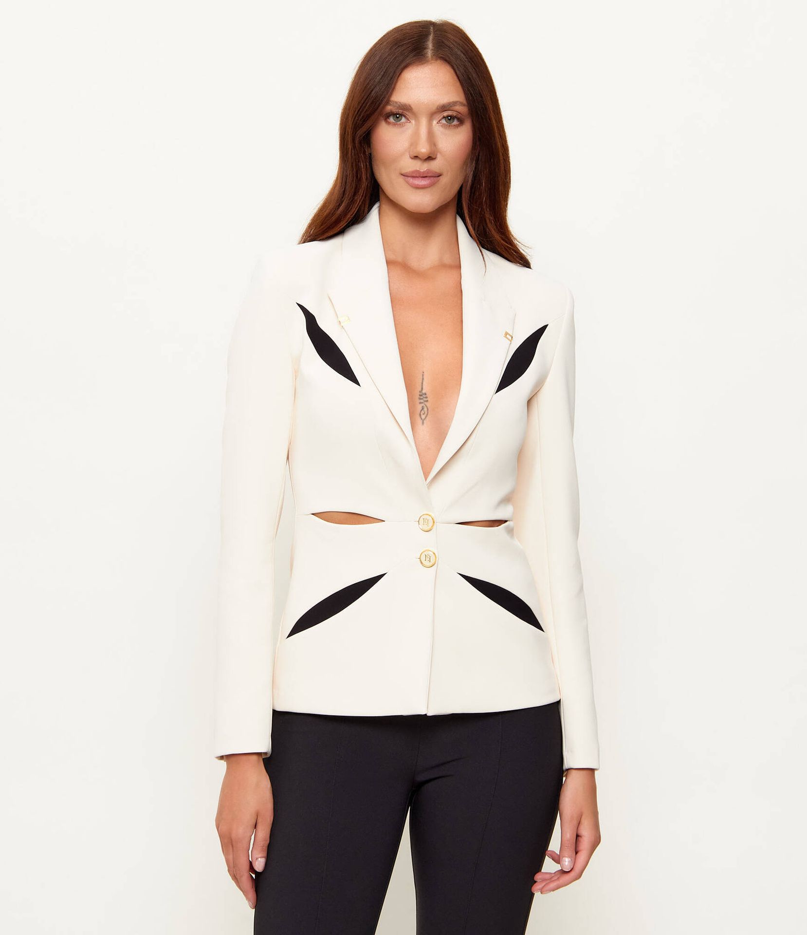 Elisabetta Franchi Żakiet Slim Fit