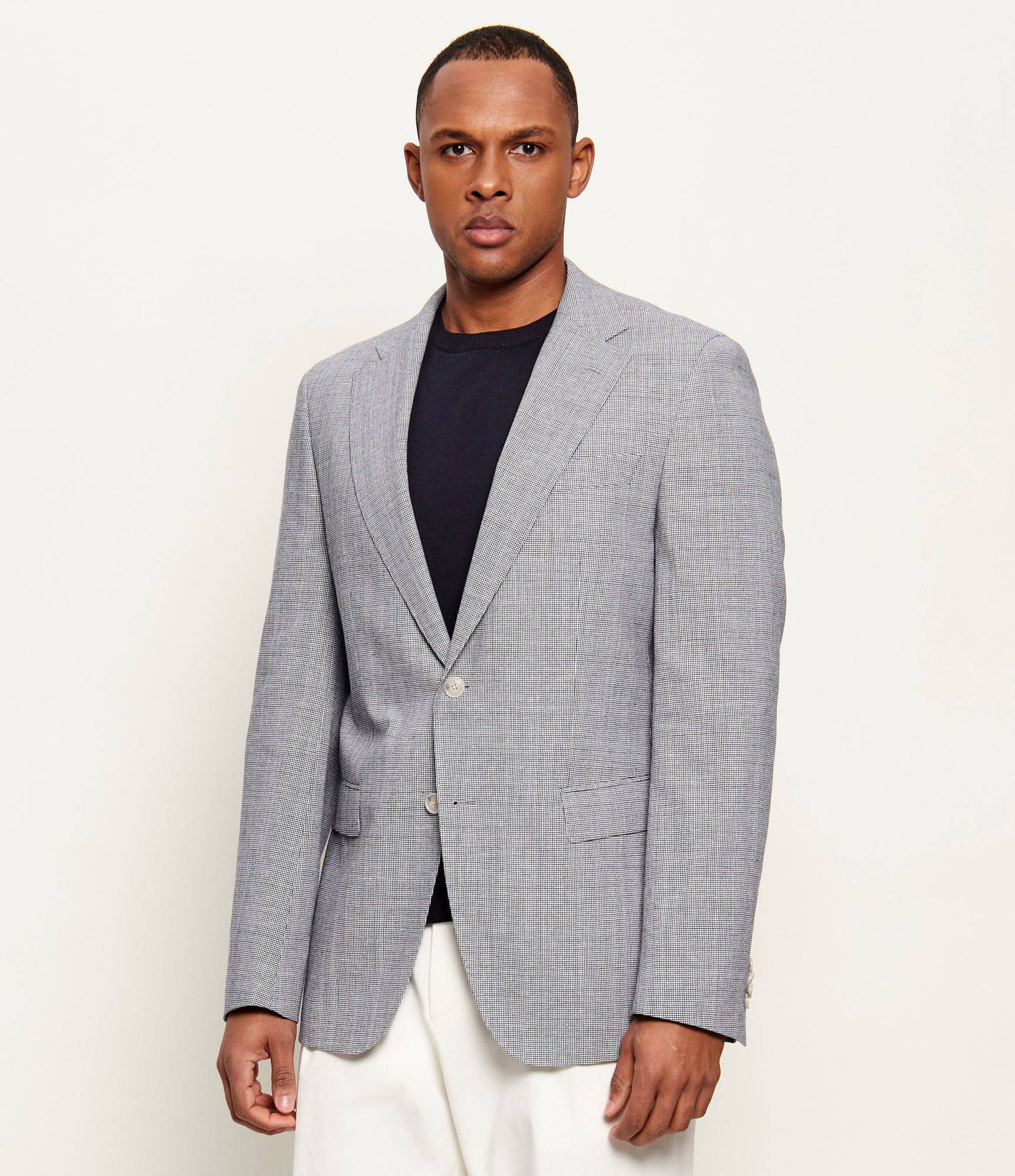 BOSS BLACK Marynarka H-Hutson-262 Regular Fit z dodatkiem lnu