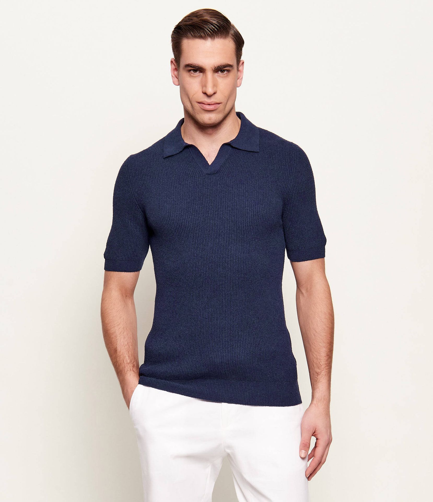 Gran Sasso Polo Slim Fit frotté